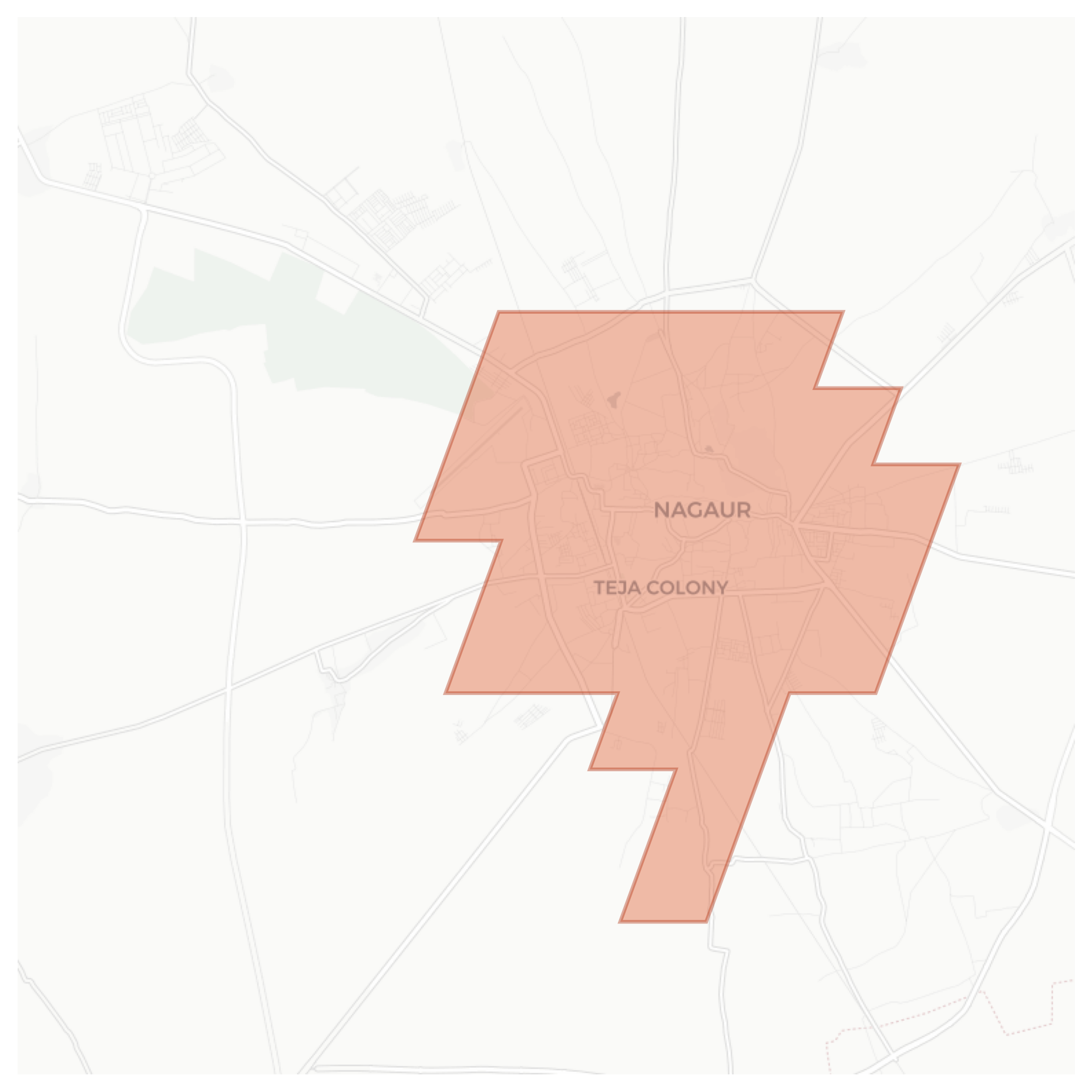Nagaur geographic map