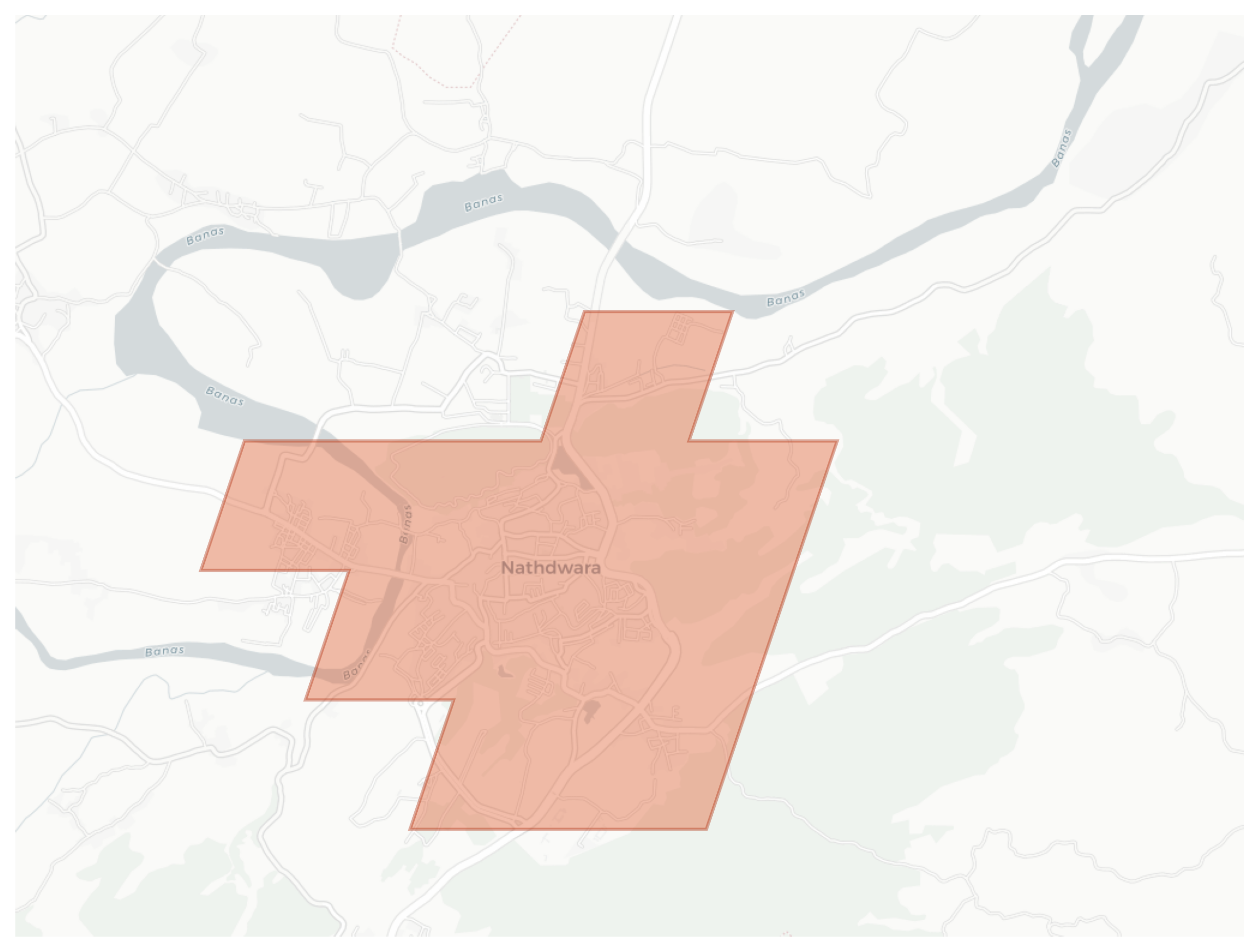 Nathdwara geographic map