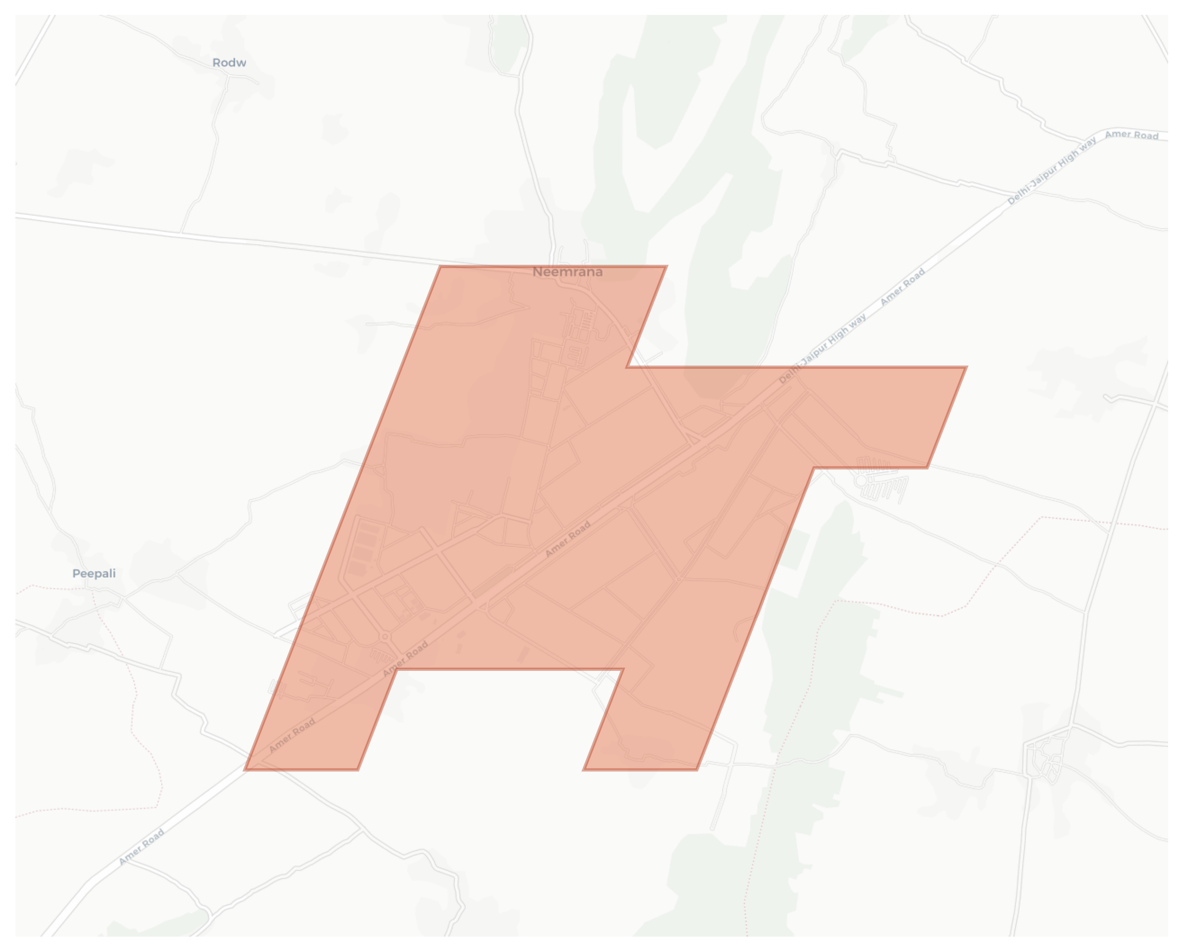 Neemrana geographic map
