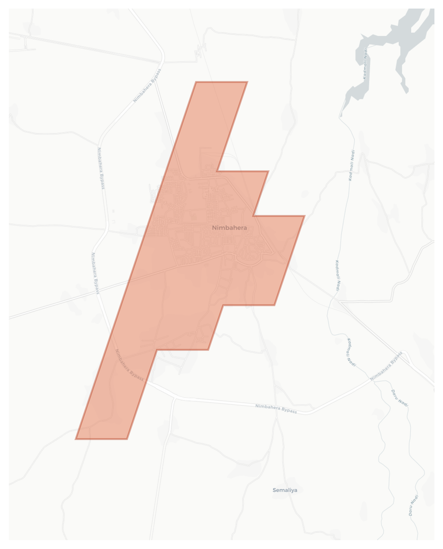 Nimbahera geographic map