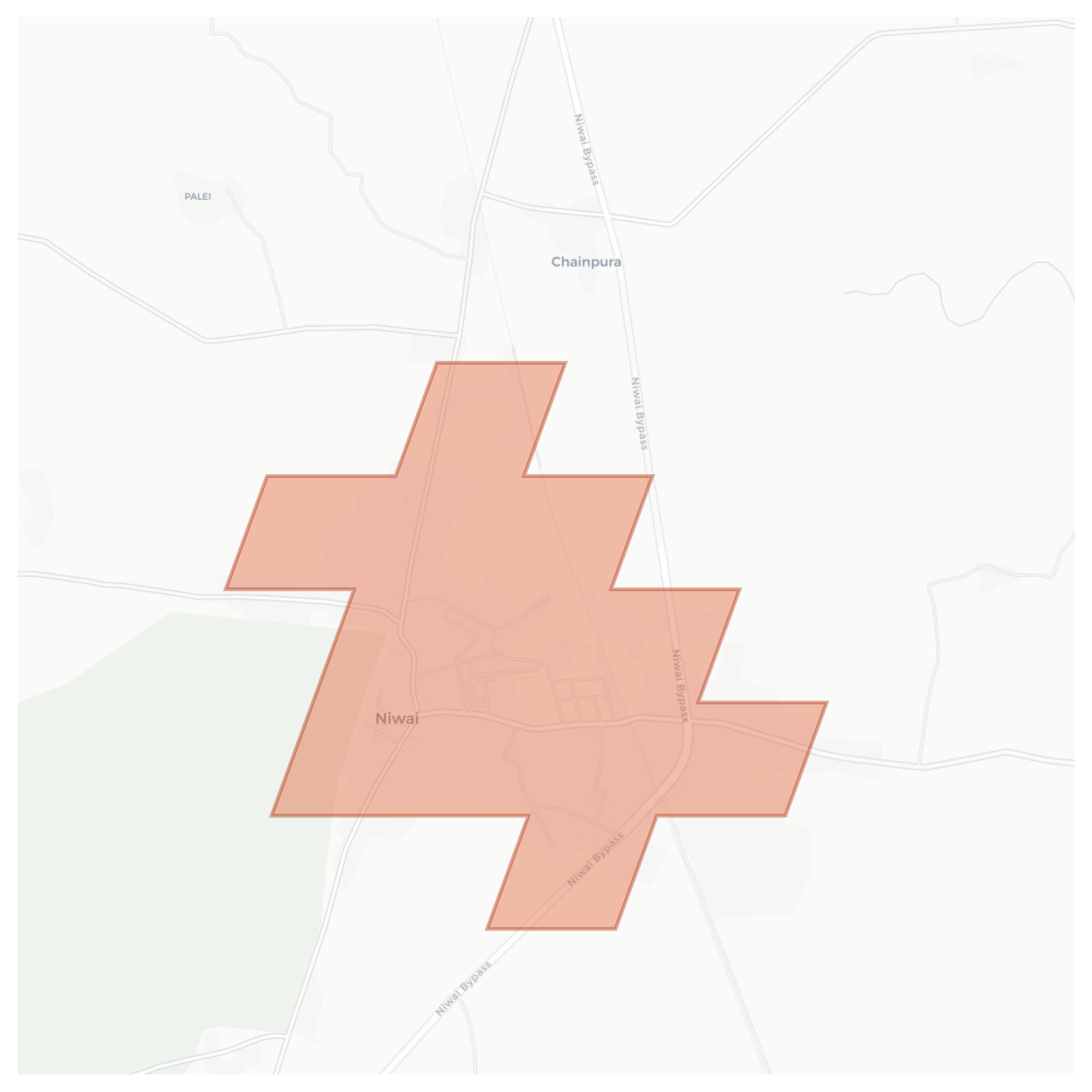 Niwai geographic map