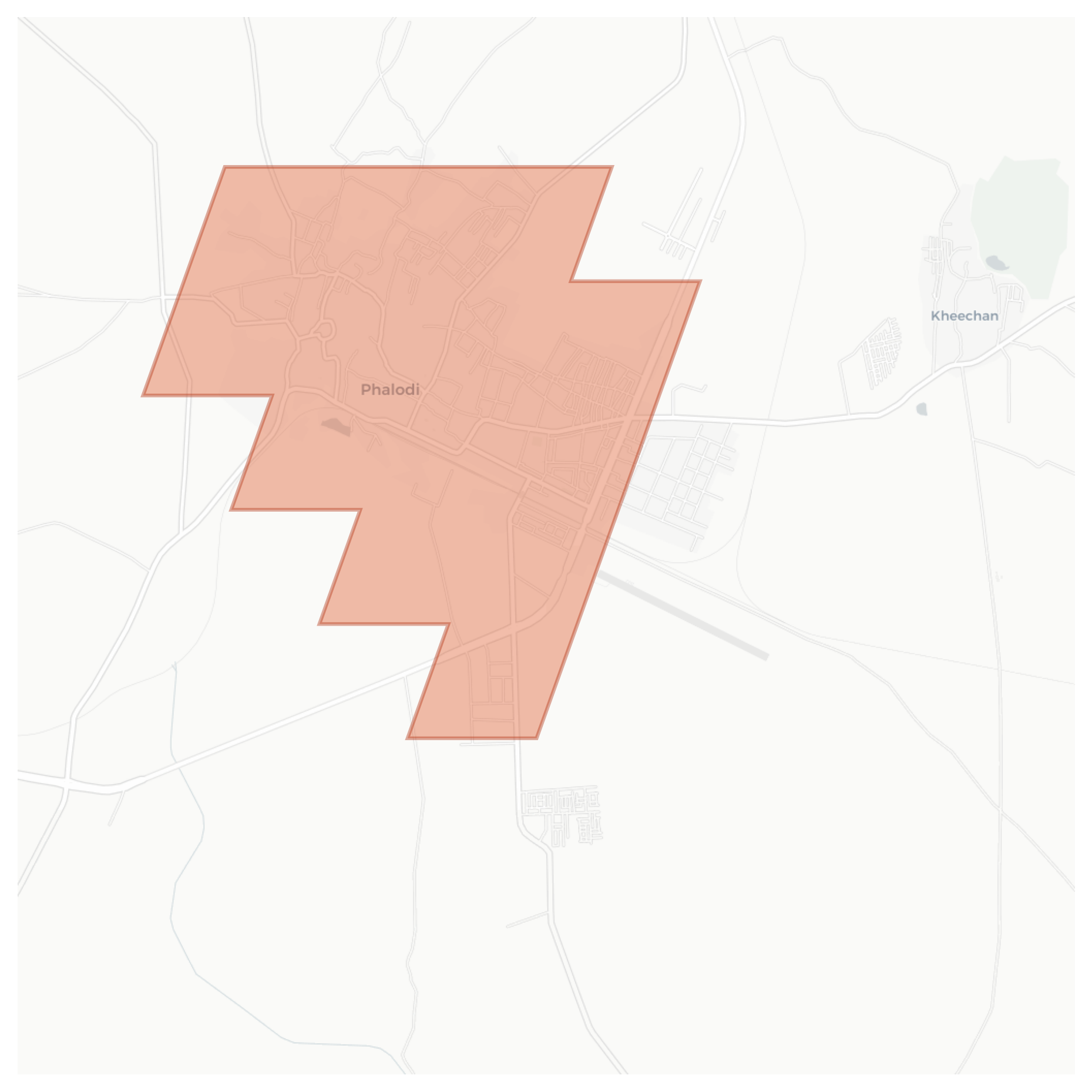 Phalodi geographic map