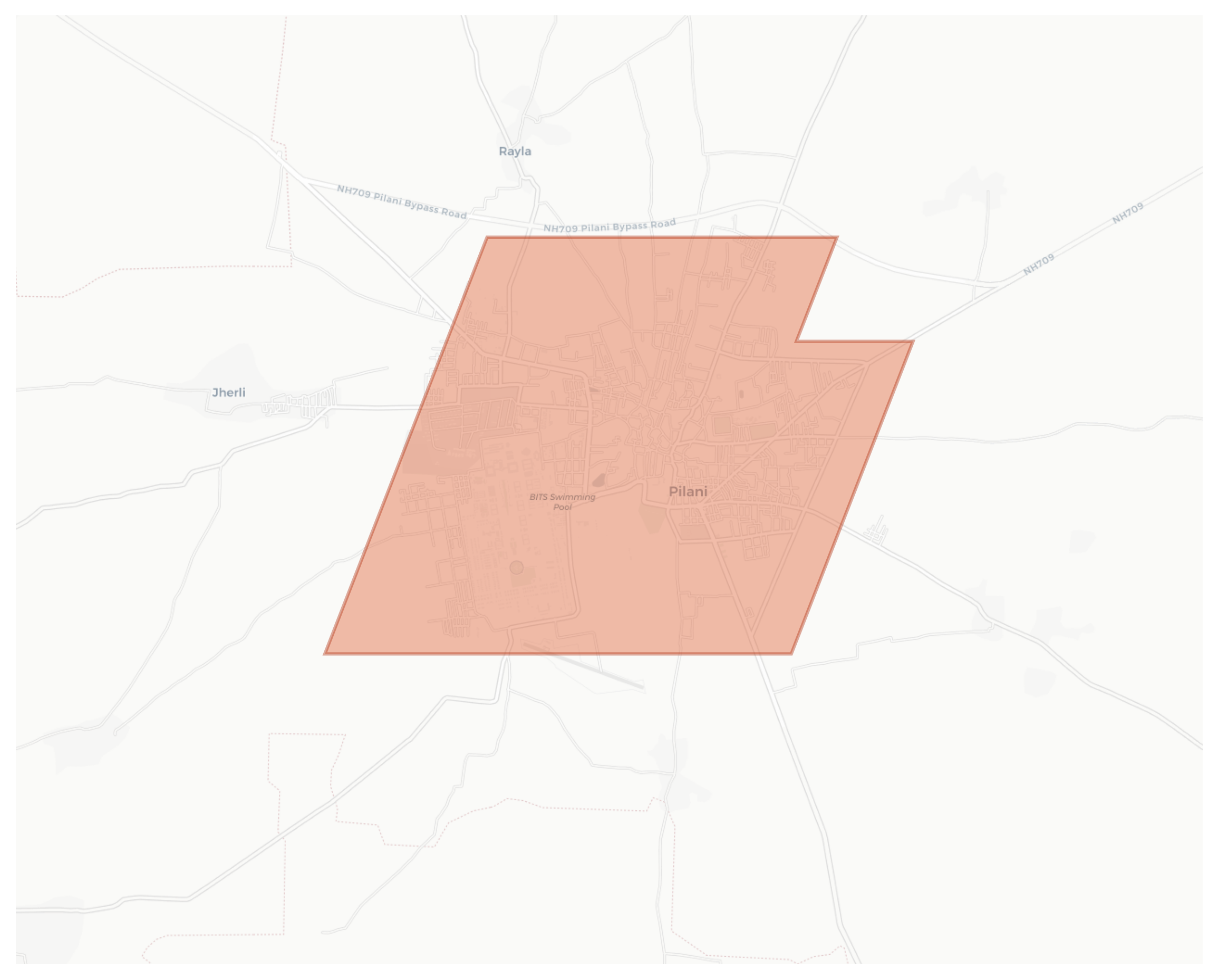 Pilani geographic map