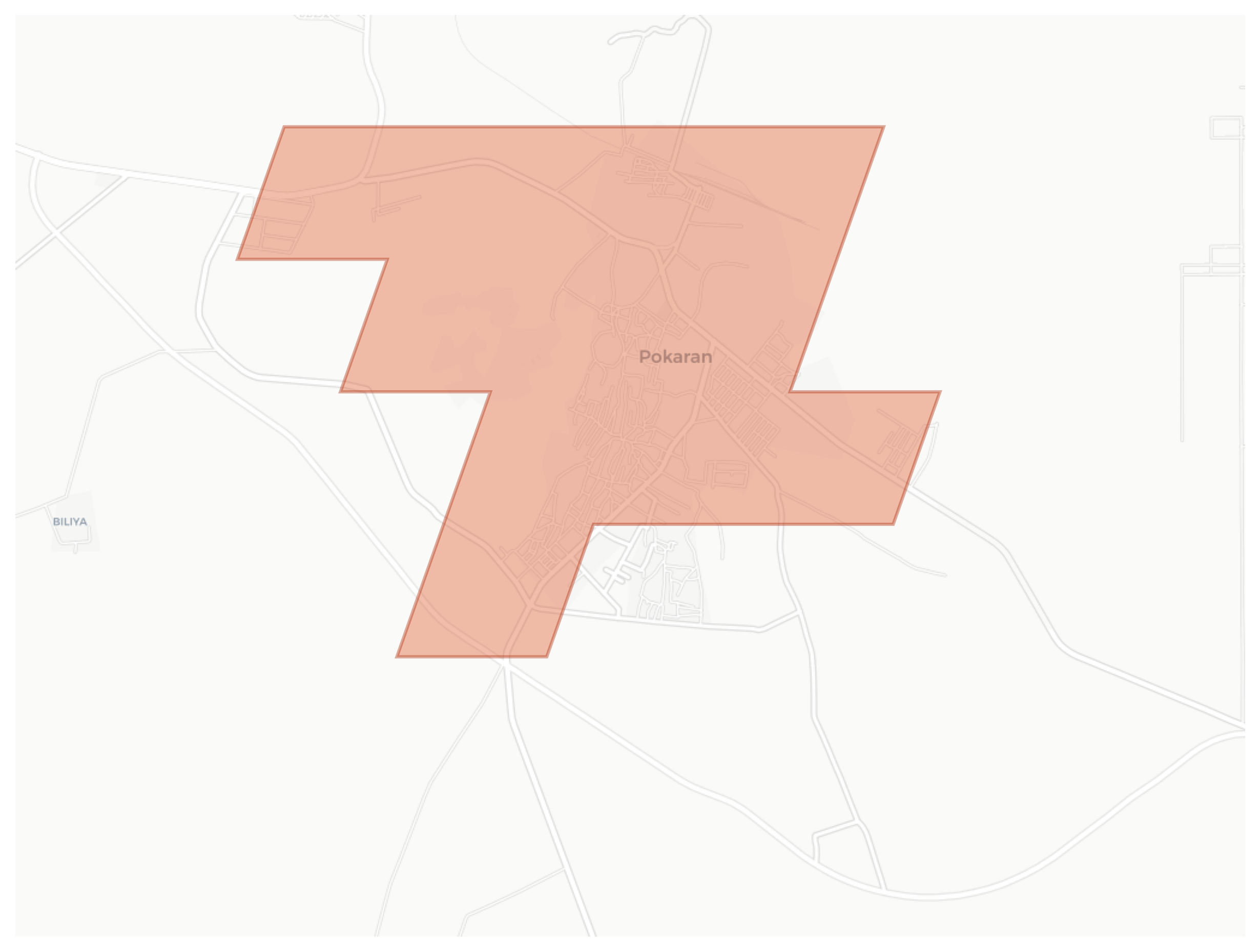 Pokaran geographic map