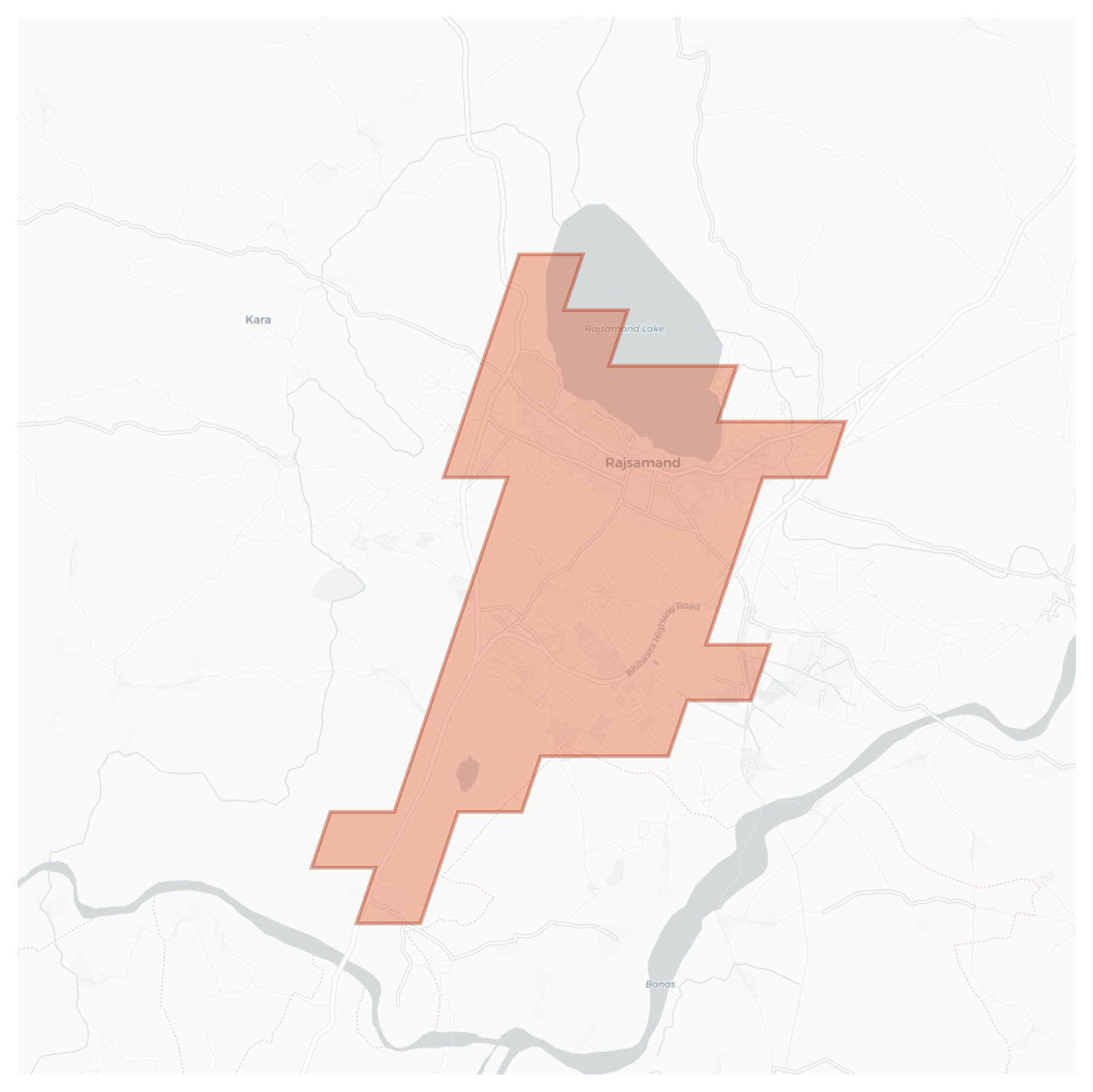 Rajsamand geographic map