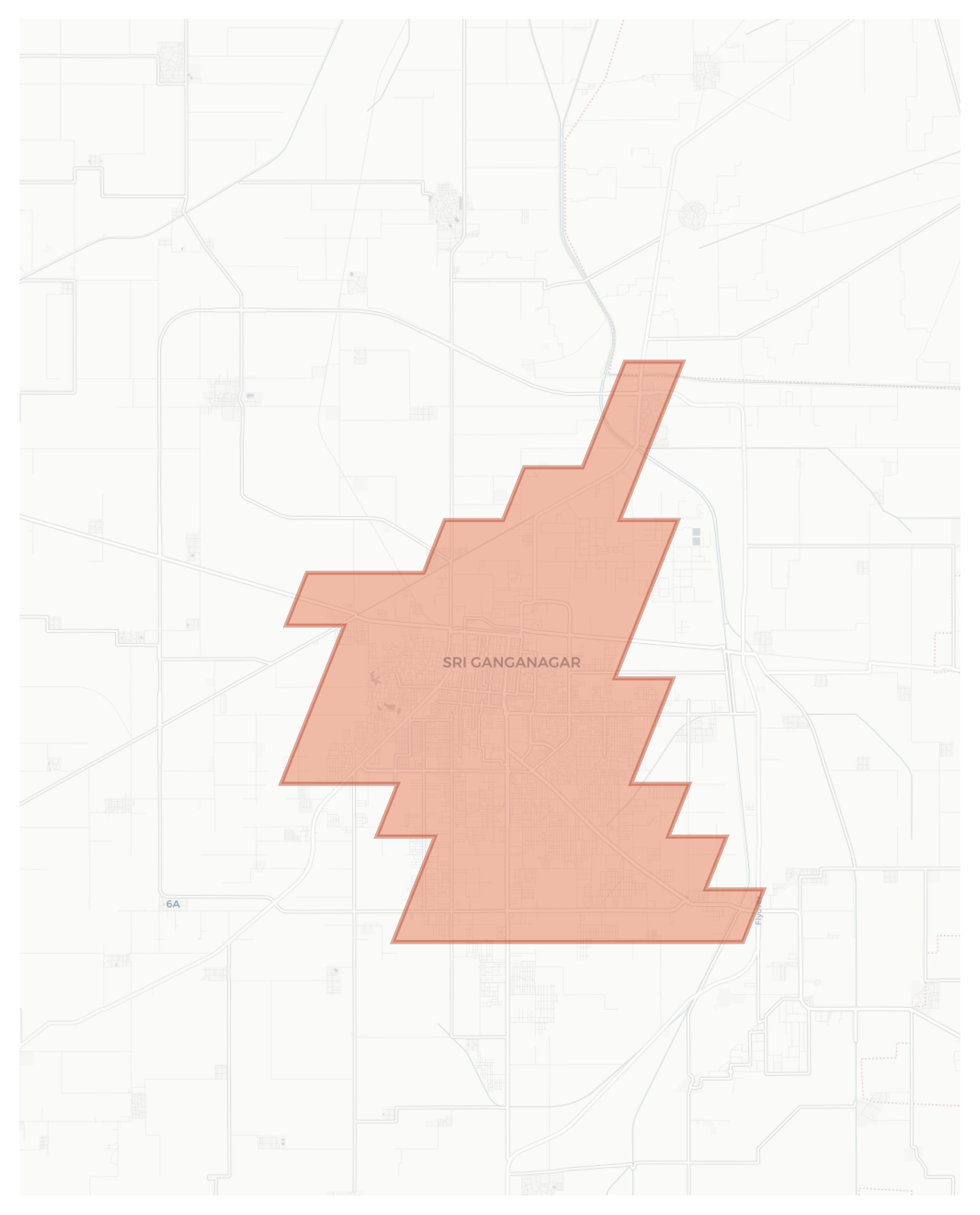 Sri Ganganagar geographic map