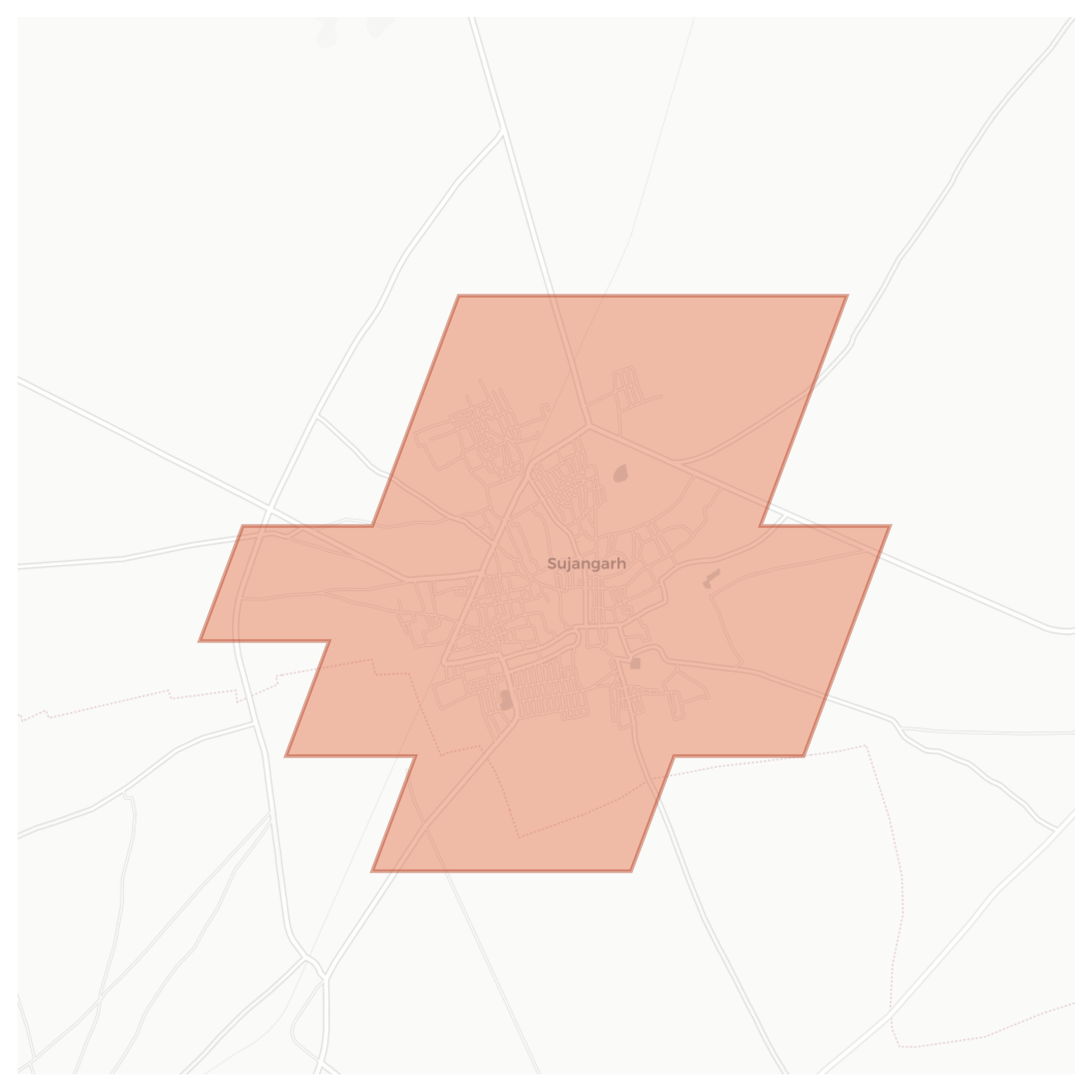 Sujangarh geographic map