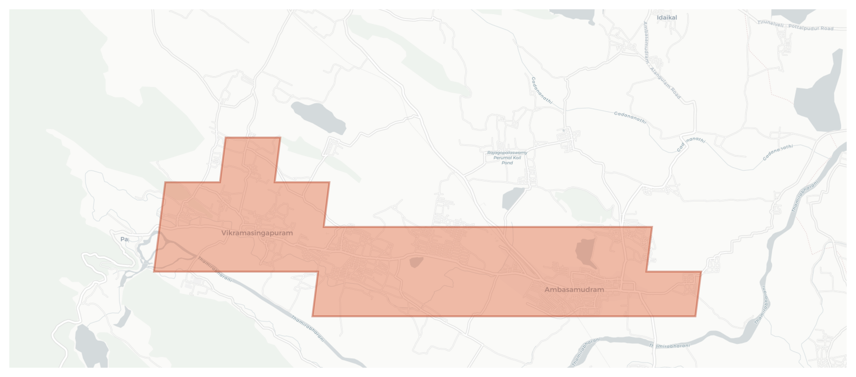 Ambasamudram geographic map