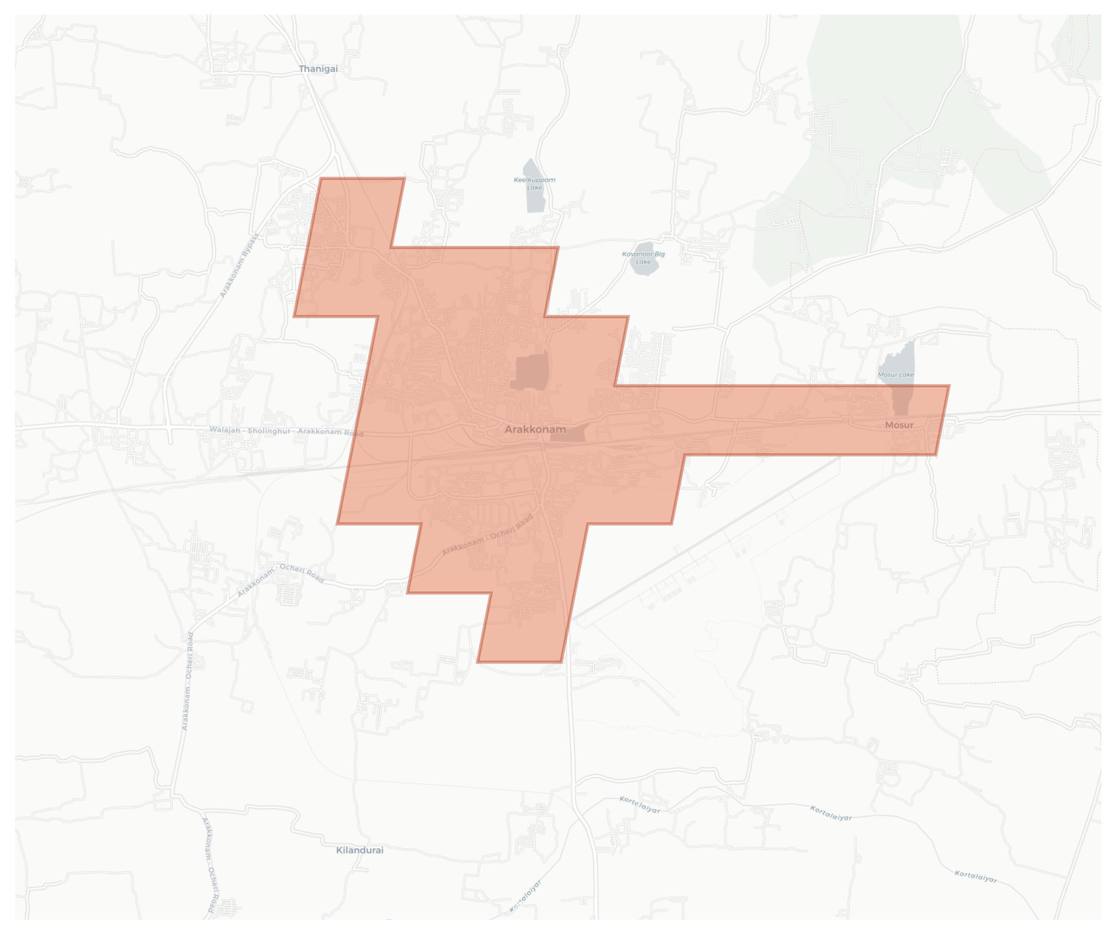 Arakkonam geographic map