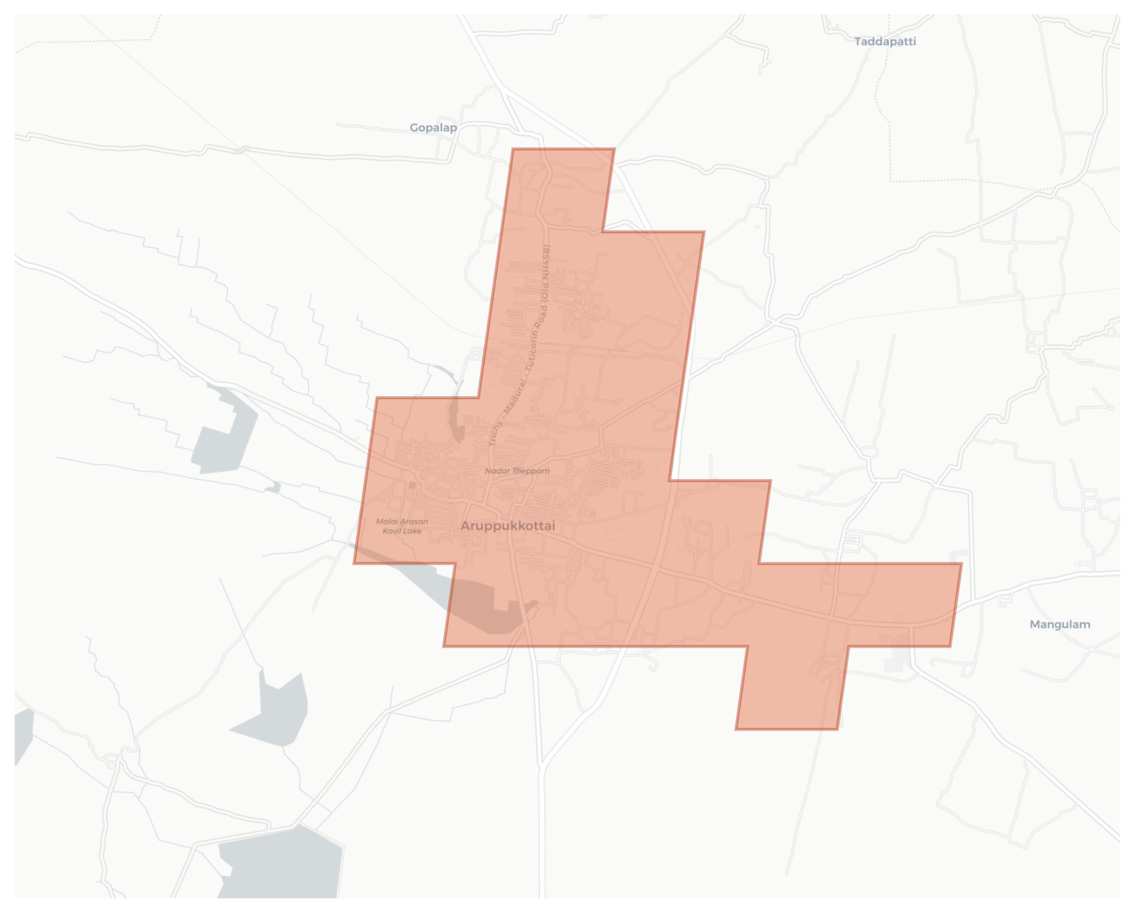 Aruppukkottai geographic map