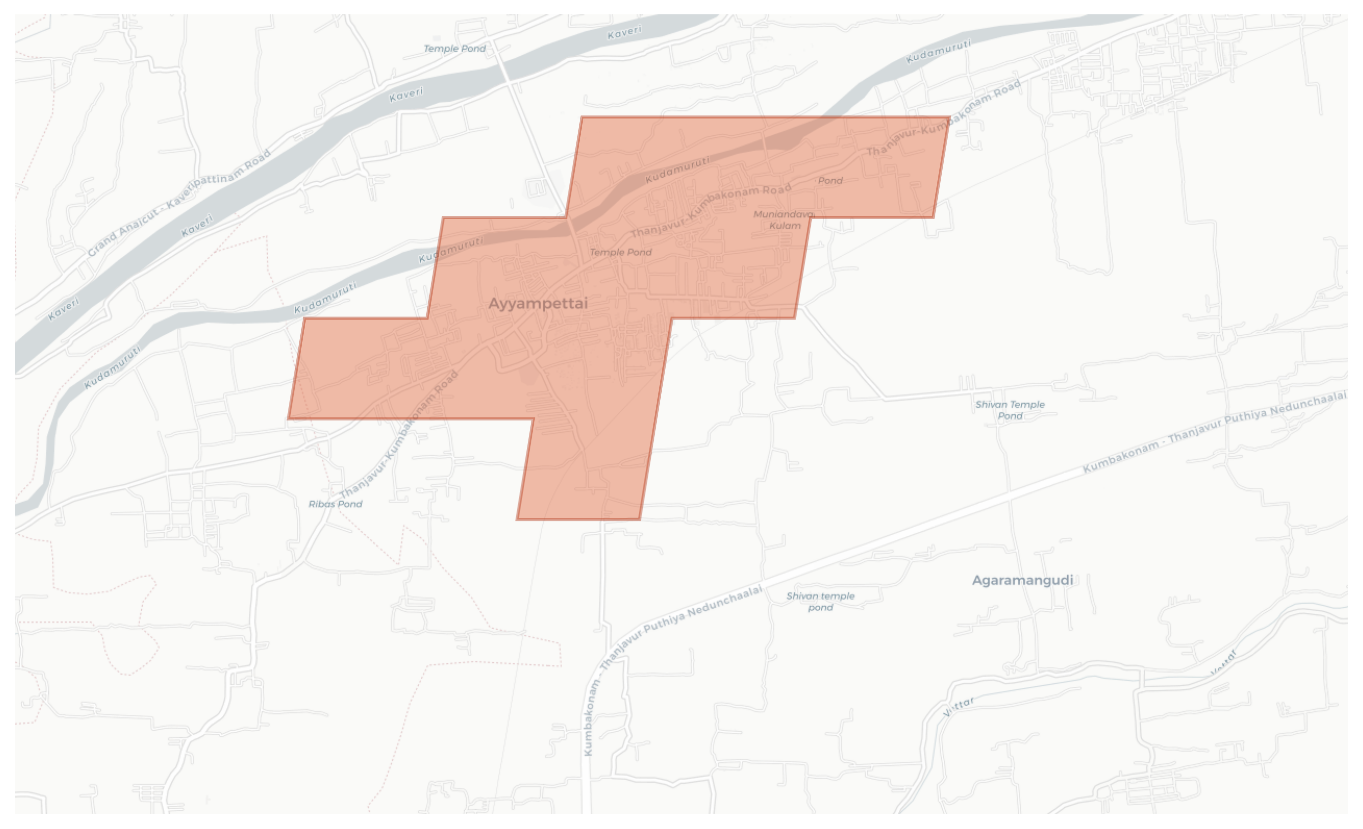 Ayyampettai geographic map