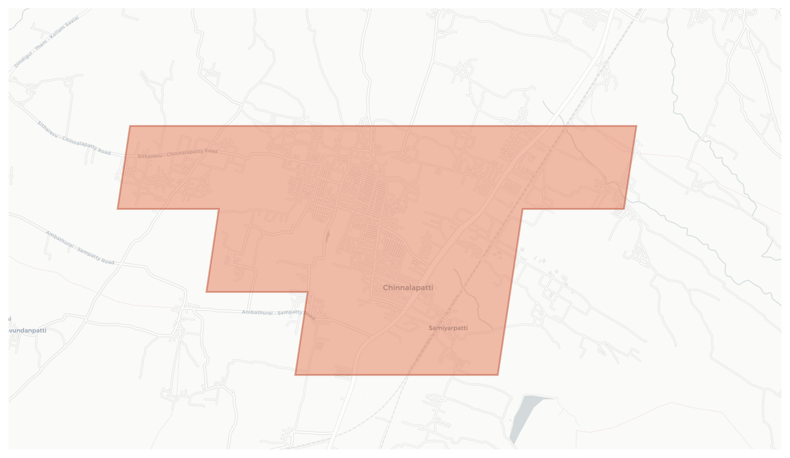 Chinnalapatti geographic map