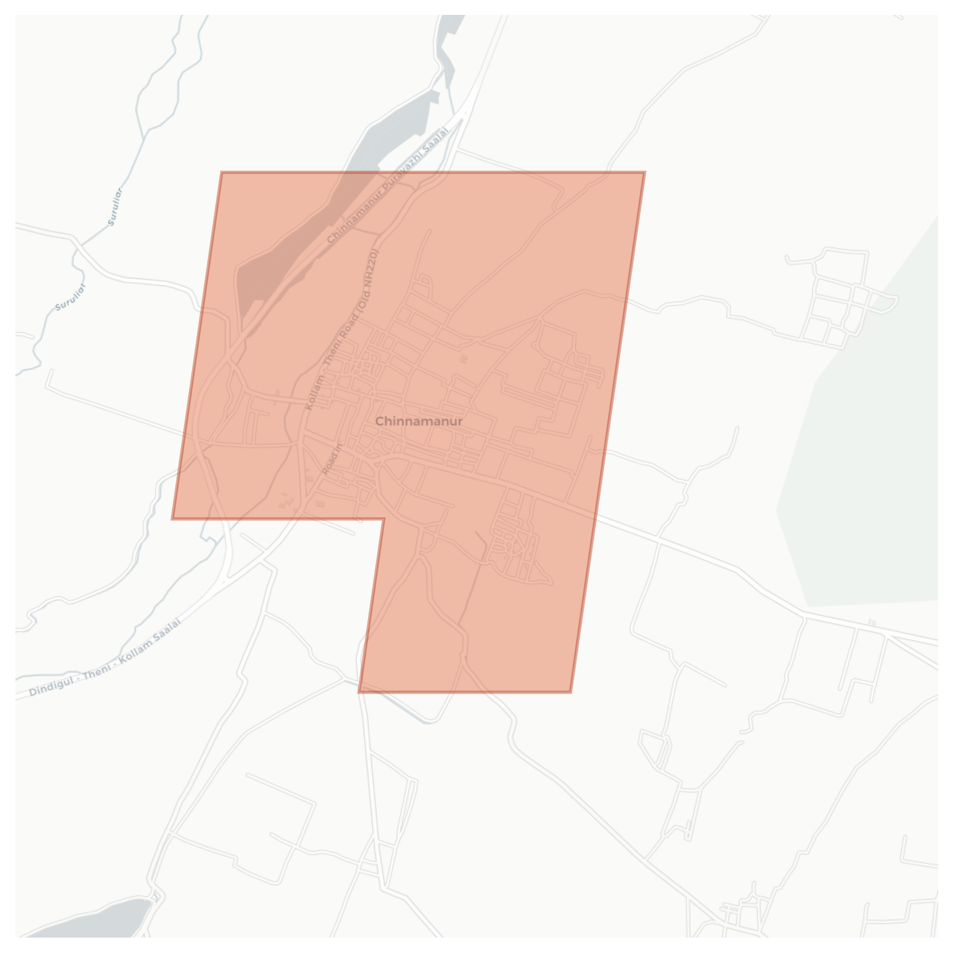 Chinnamanur geographic map