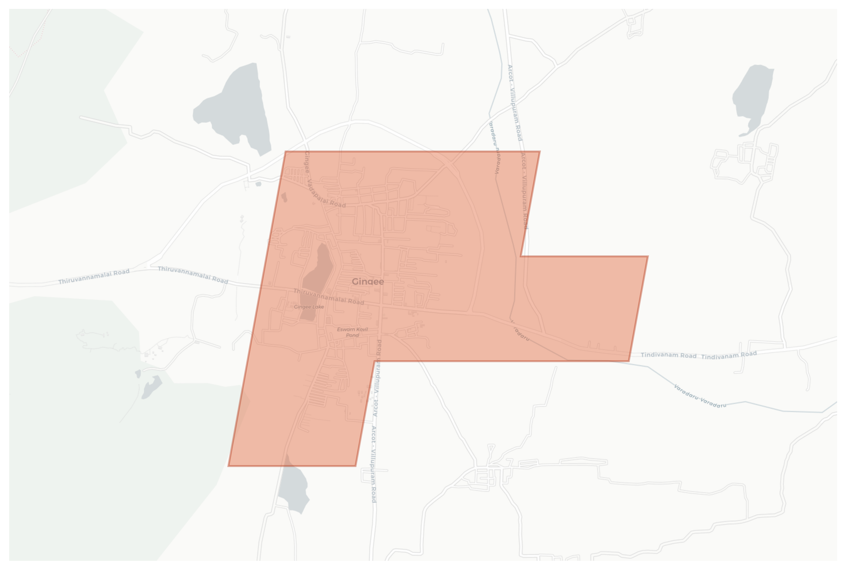 Giingee geographic map
