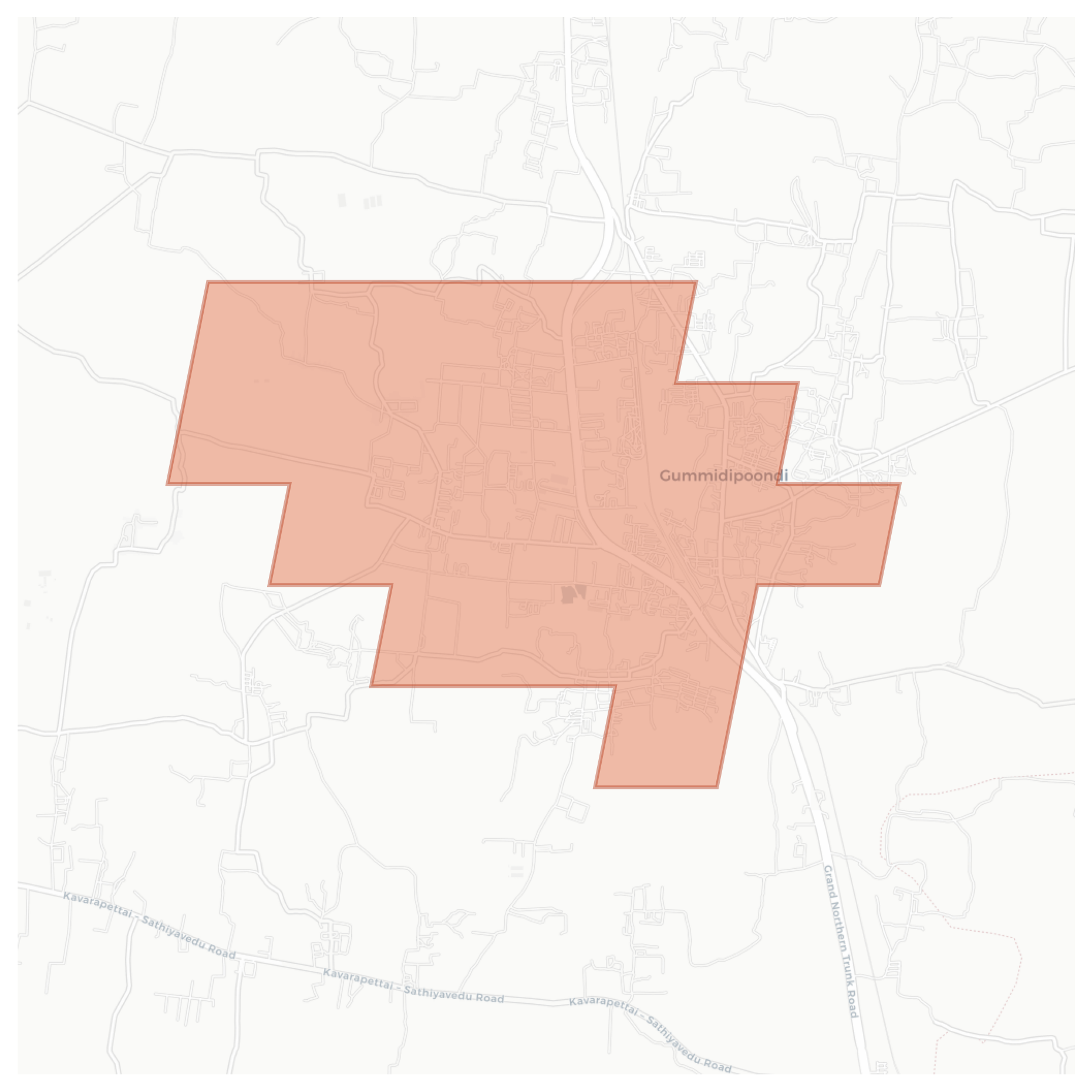 Gummidipundi geographic map