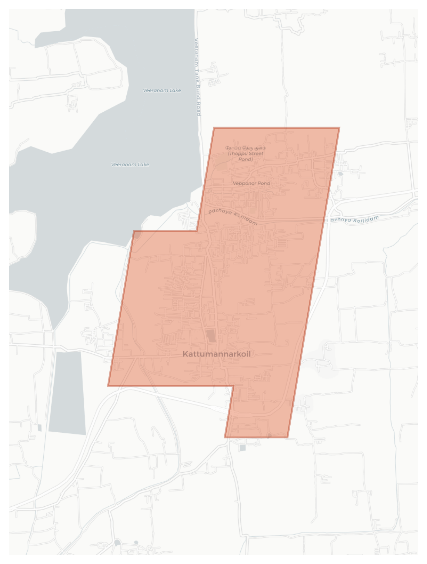 Kattumannarkoil geographic map