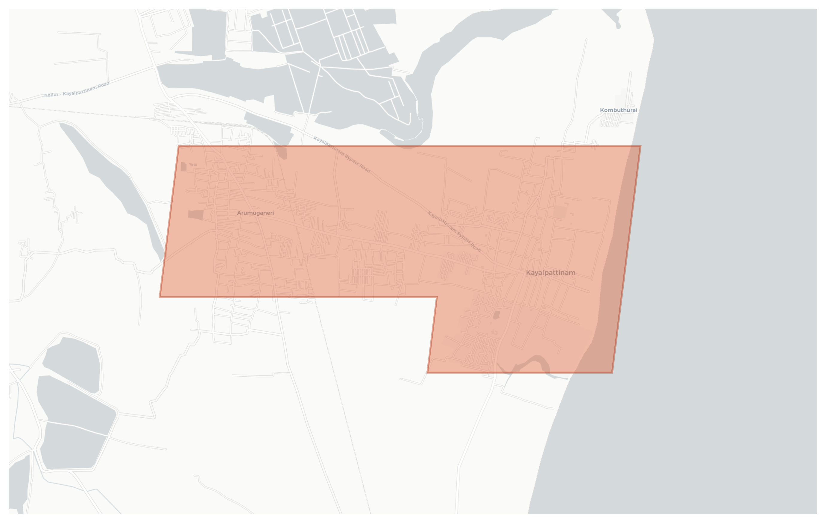 Kayalpattinam geographic map