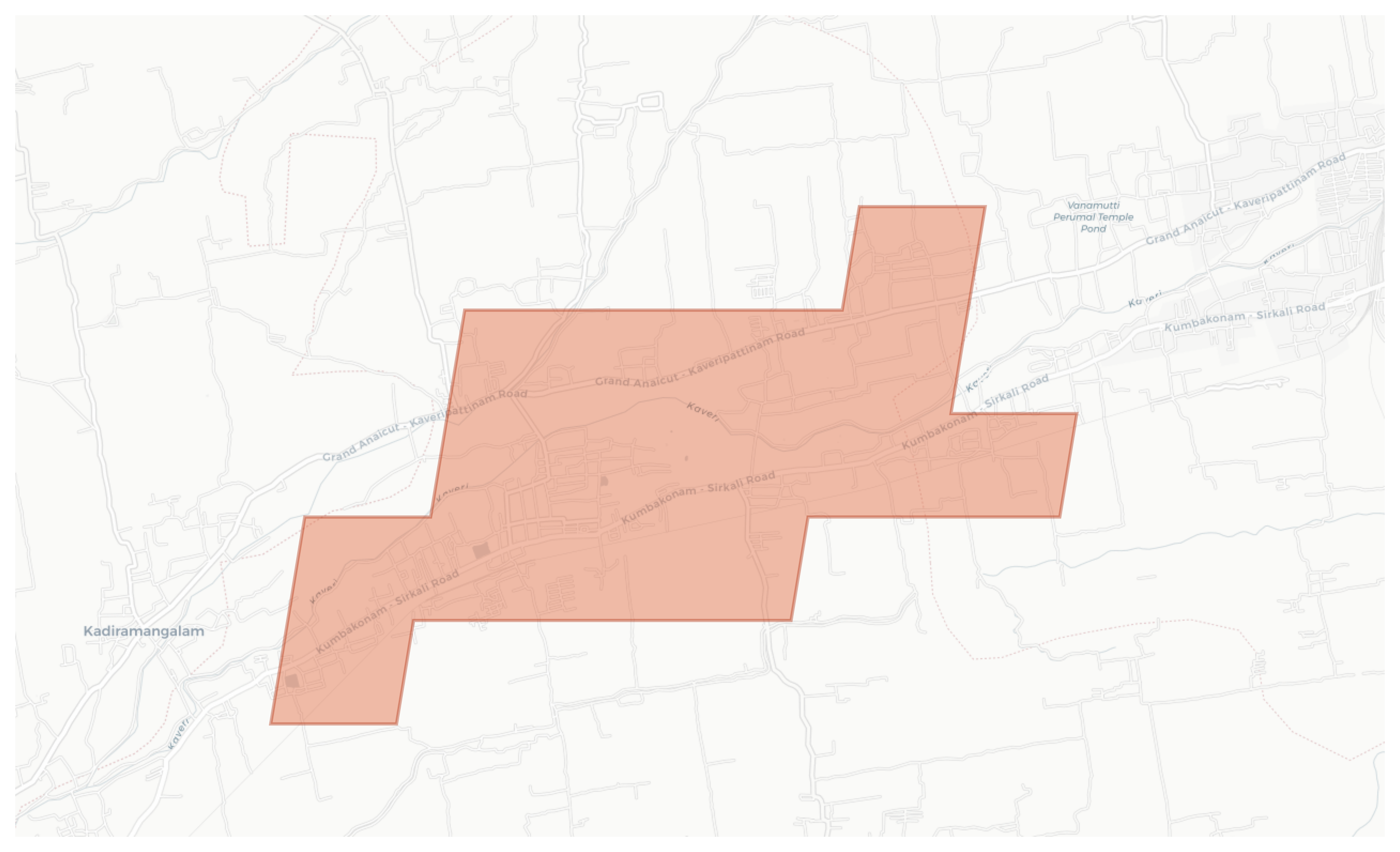 Kuthalam geographic map