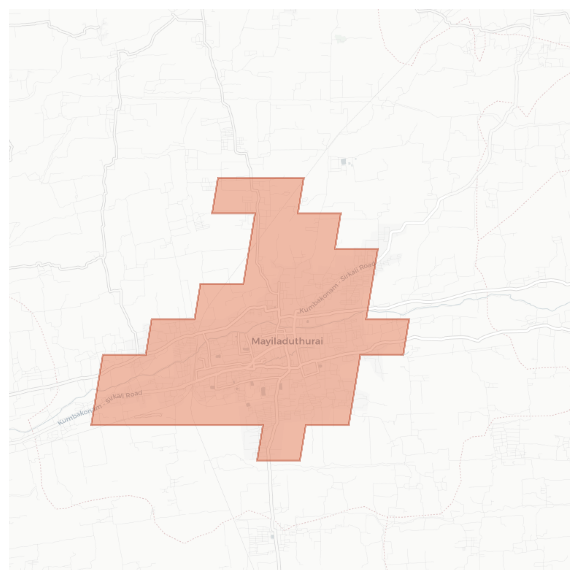 Mayiladuthurai geographic map