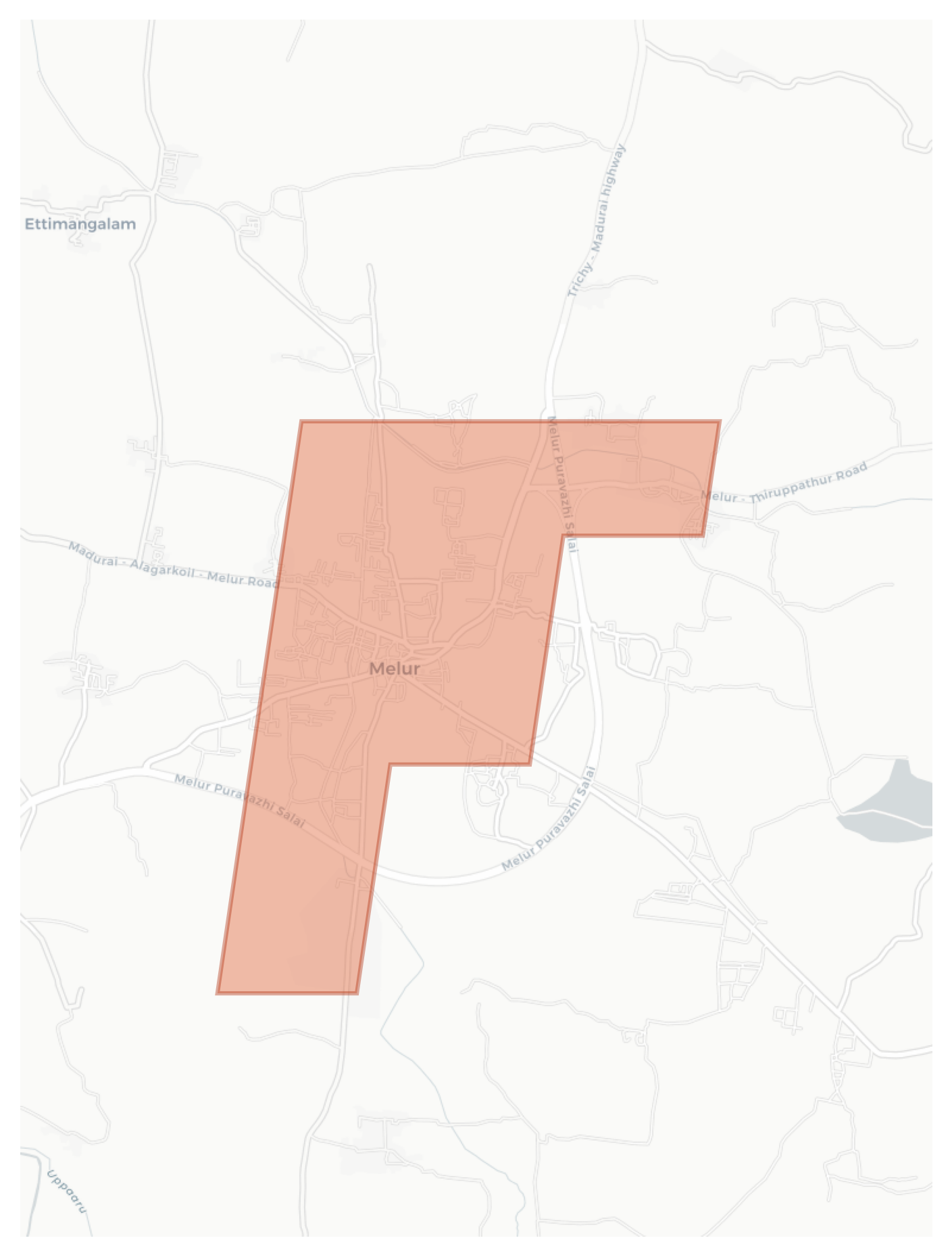 Melur geographic map