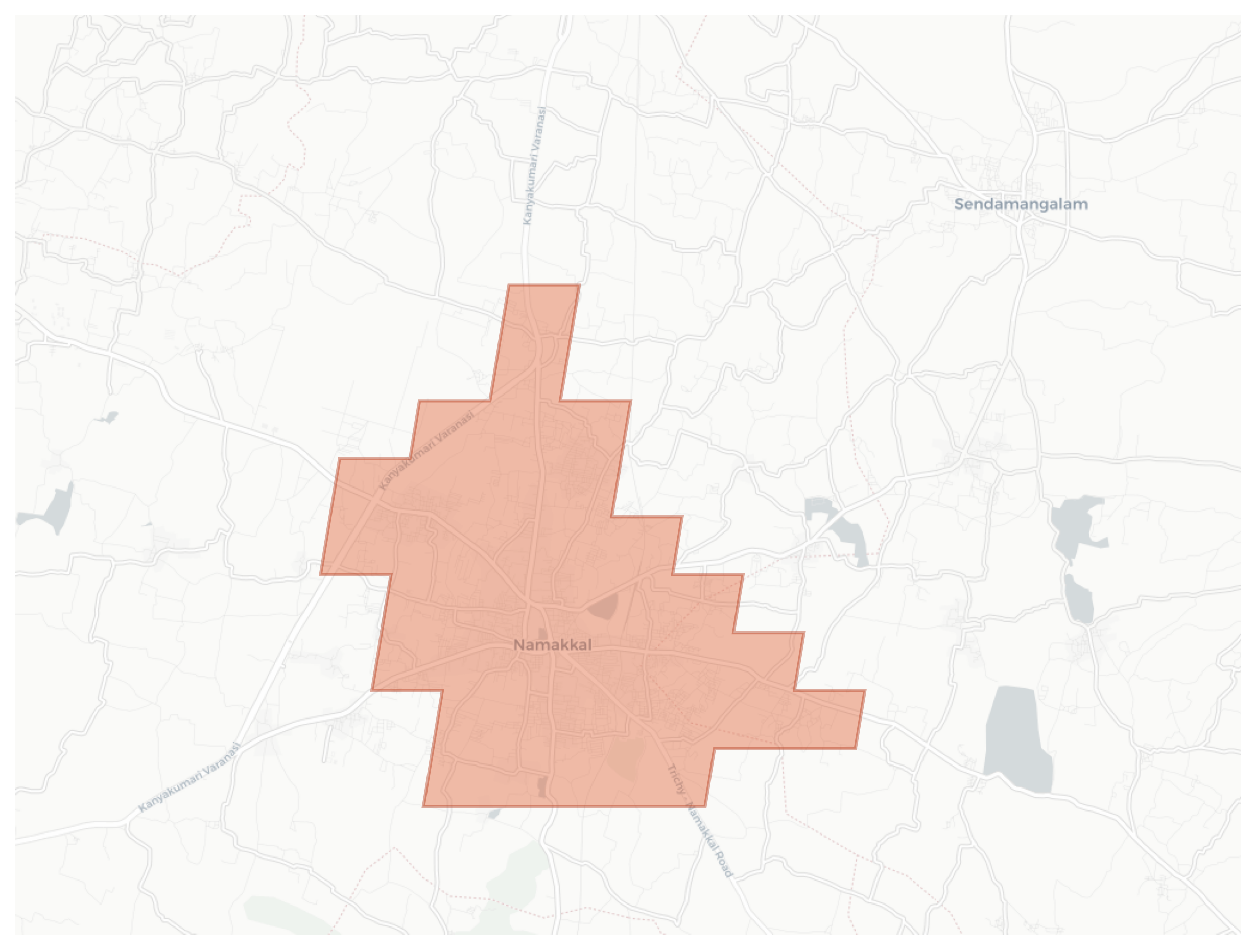 Namakkal geographic map