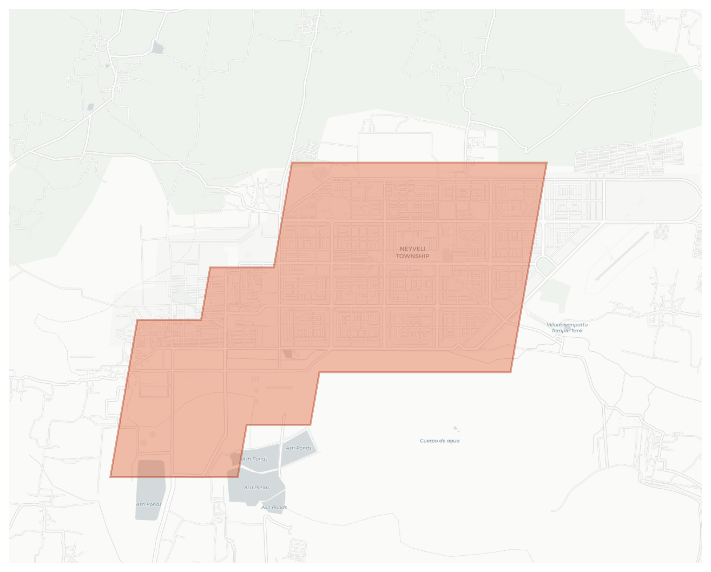 Neyveli Township geographic map