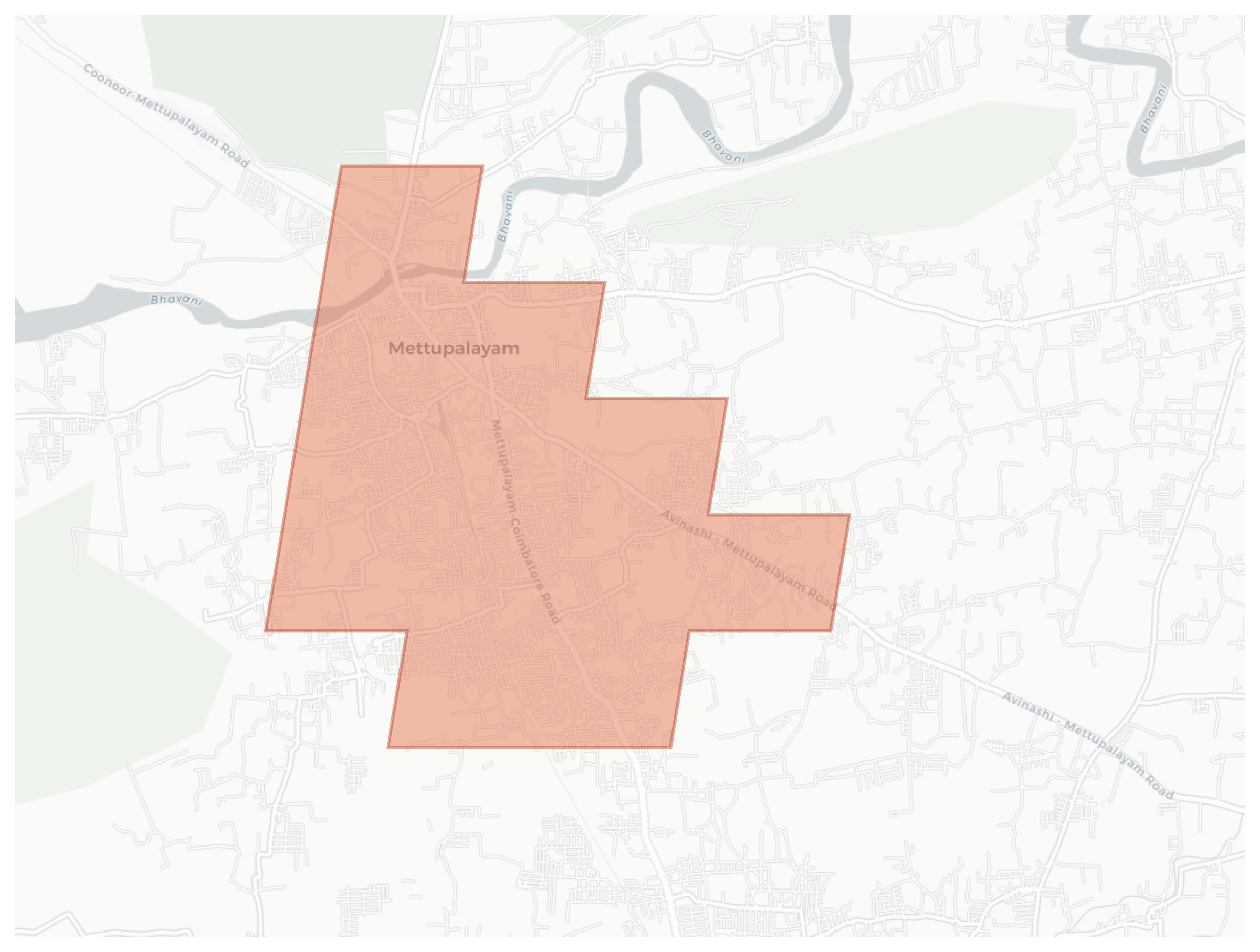 Odanthurai geographic map
