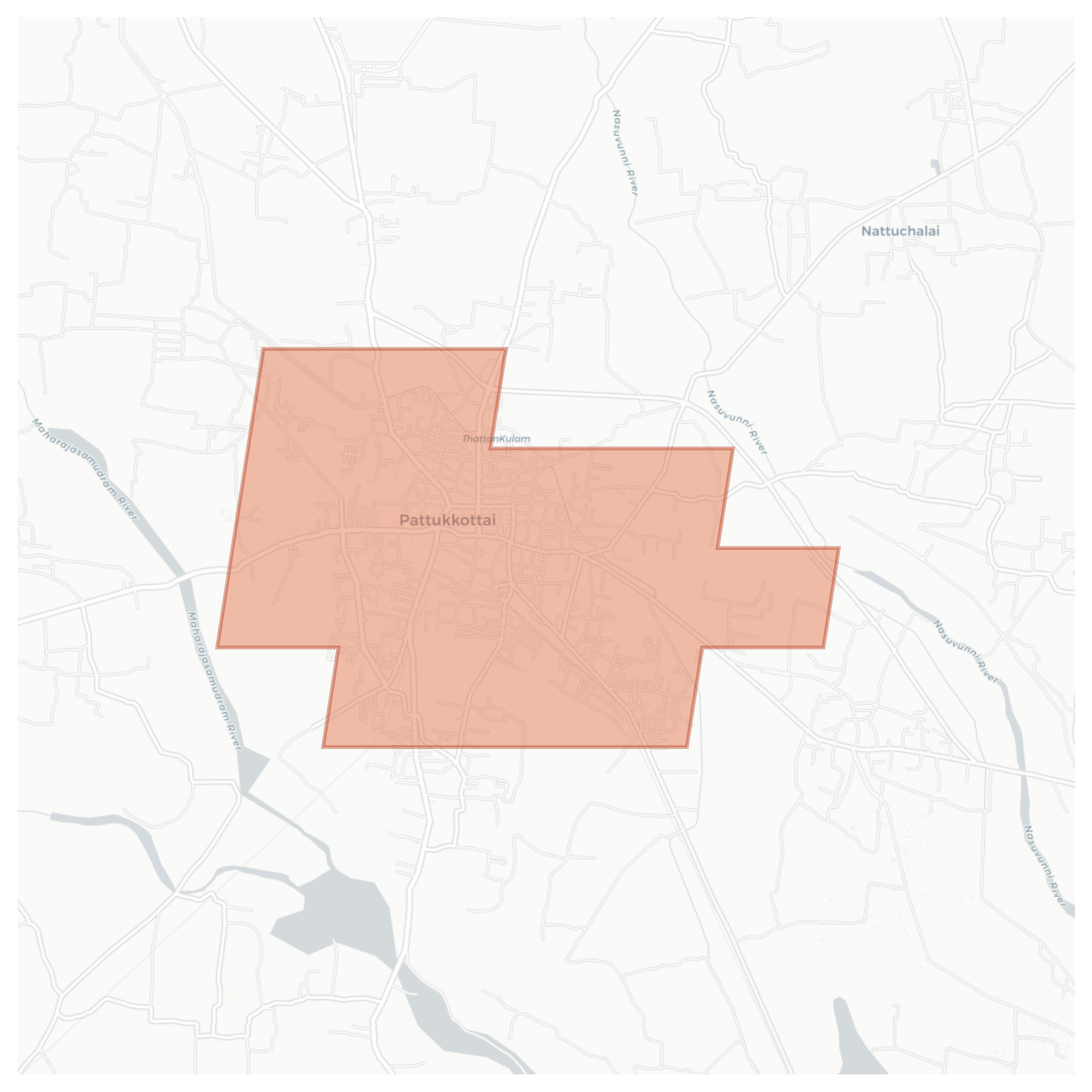Pattukkottai geographic map
