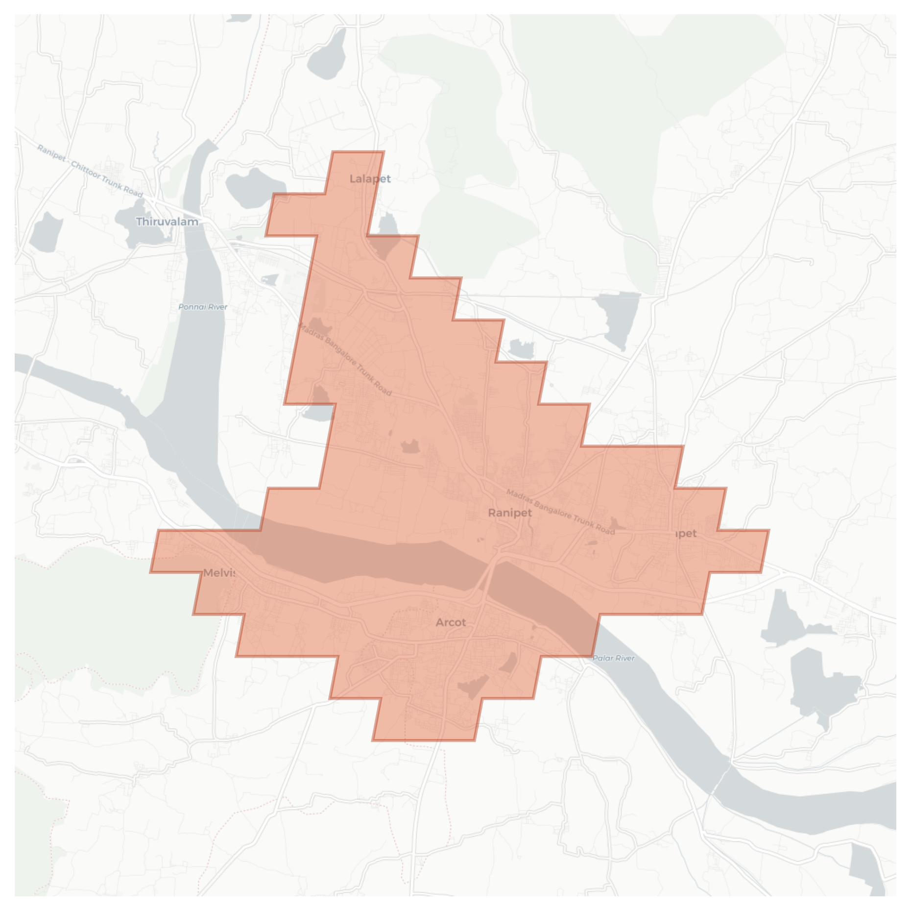 Ranipet geographic map