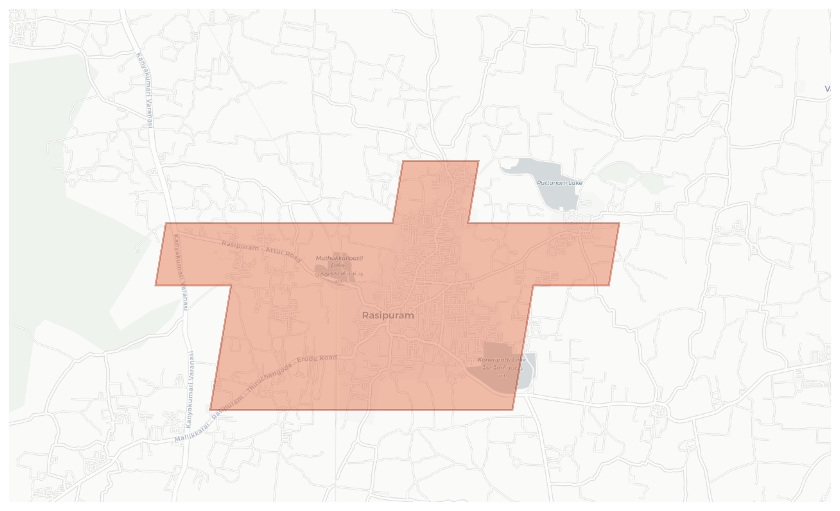 Rasipuram geographic map