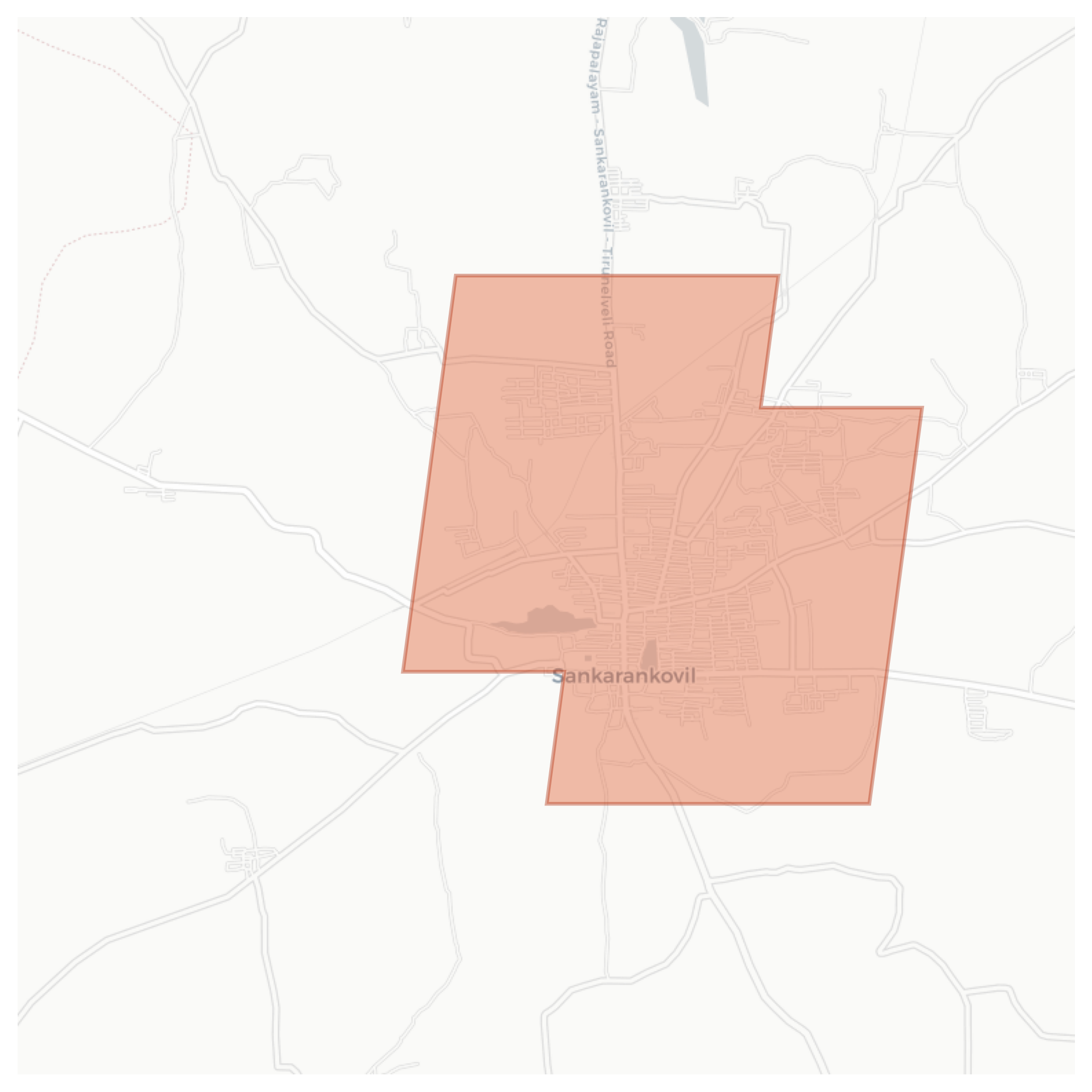 Sankarankovil geographic map