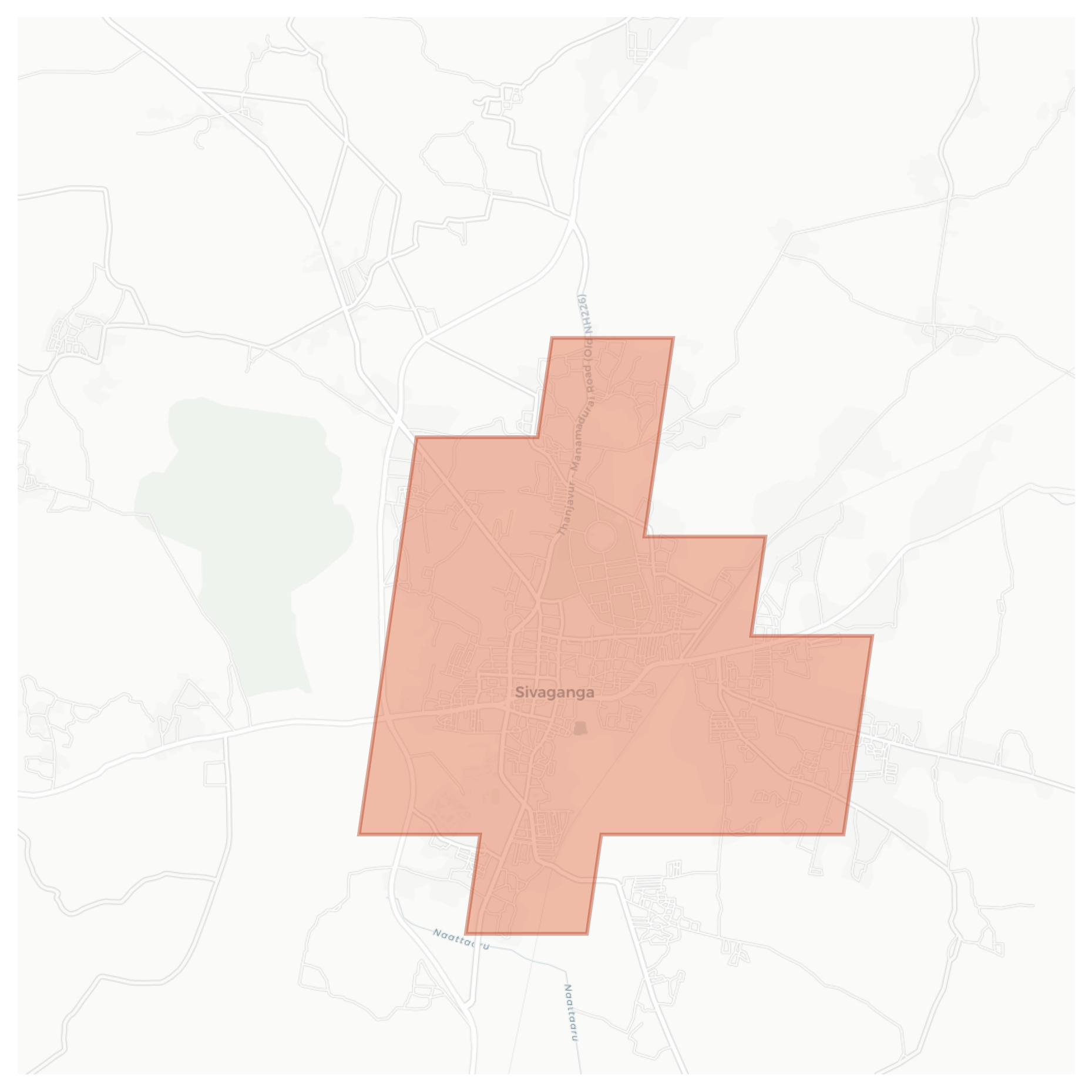 Sivaganga geographic map