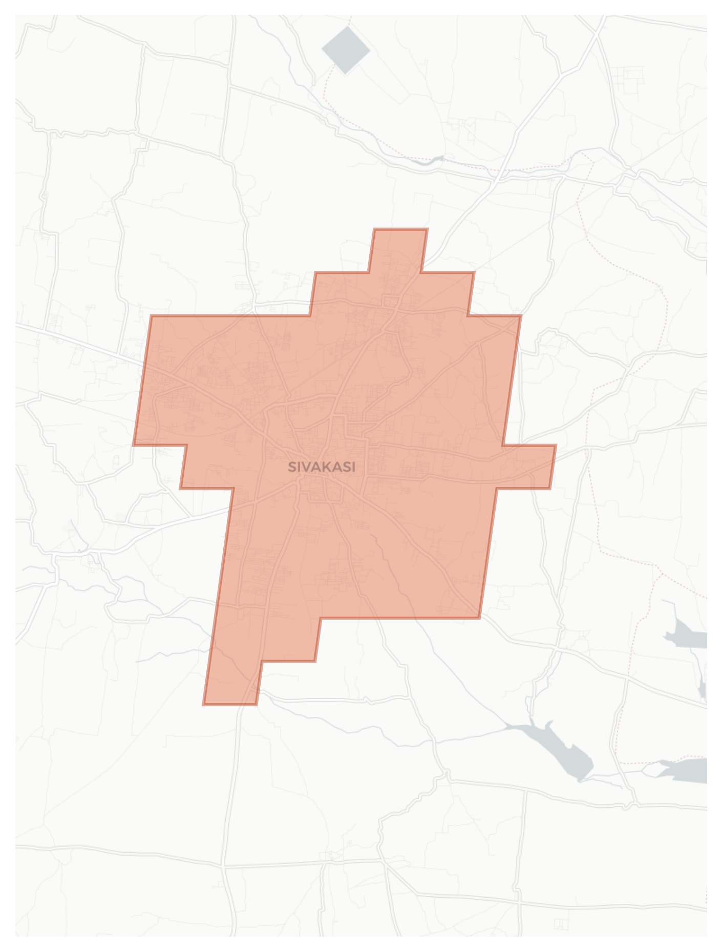 Sivakasi geographic map