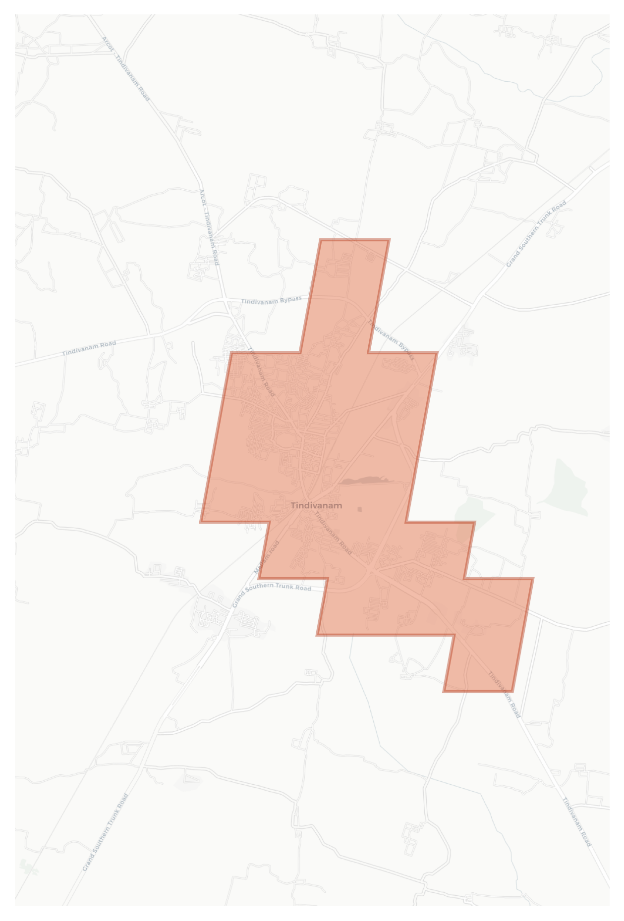 Tindivanam geographic map