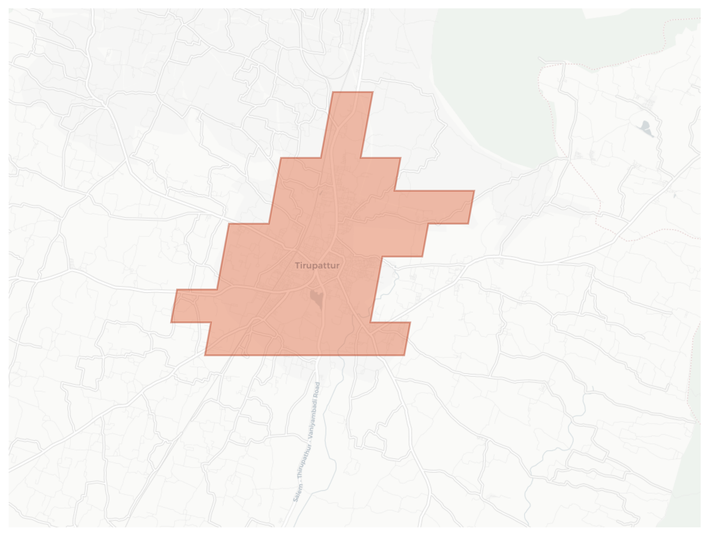 Tirupattur geographic map