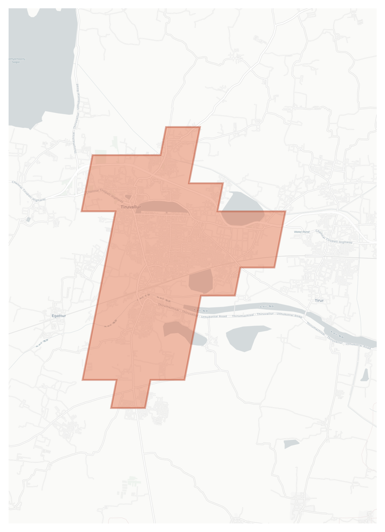 Tiruvallur geographic map