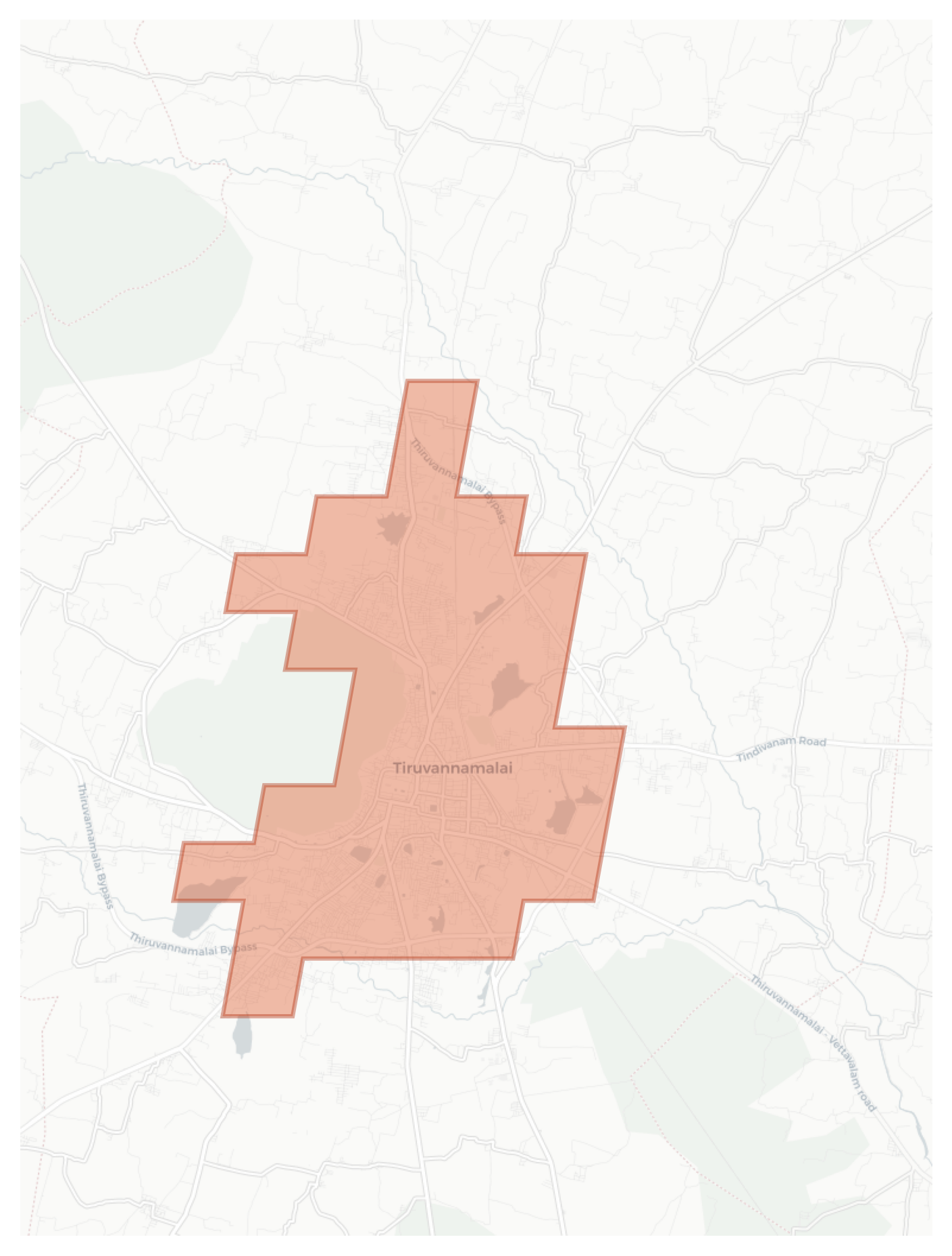Tiruvannamalai geographic map