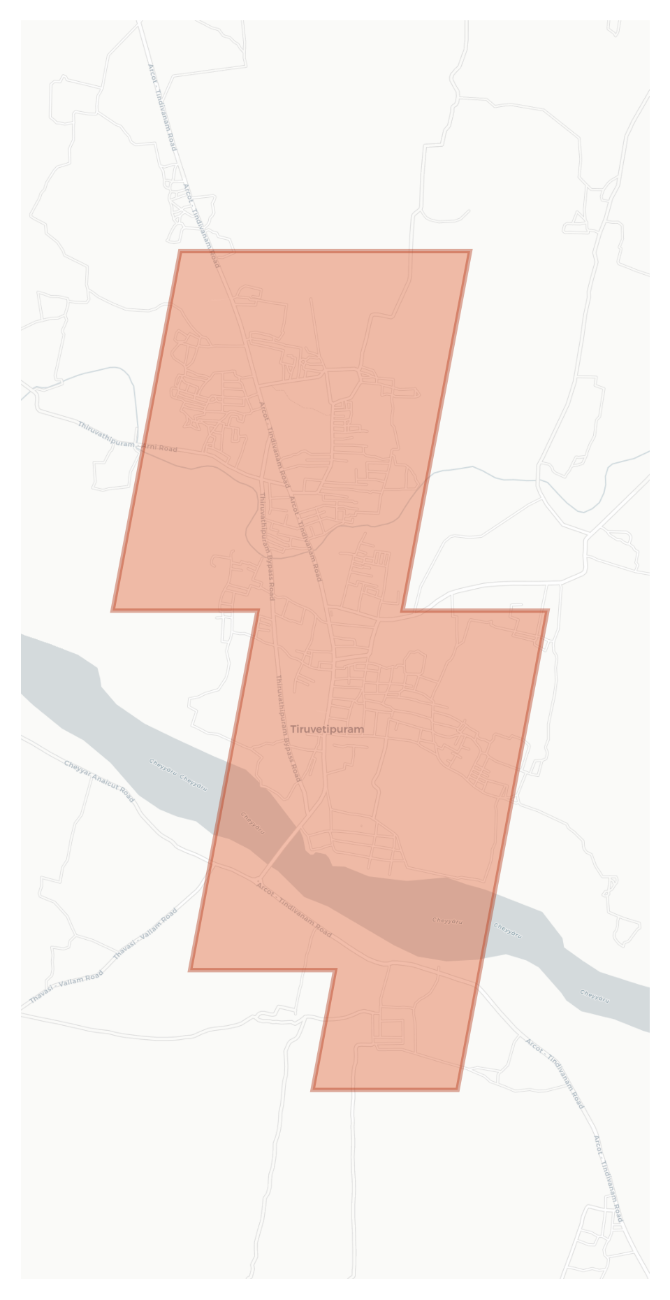 Tiruvetipuram geographic map