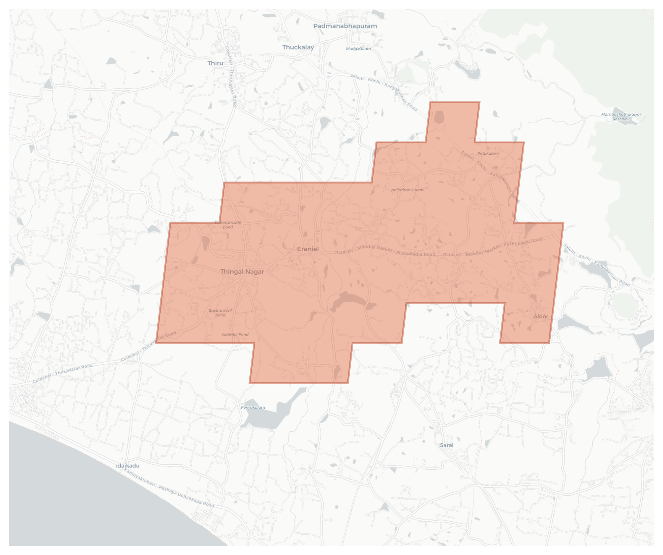 Villukuri geographic map