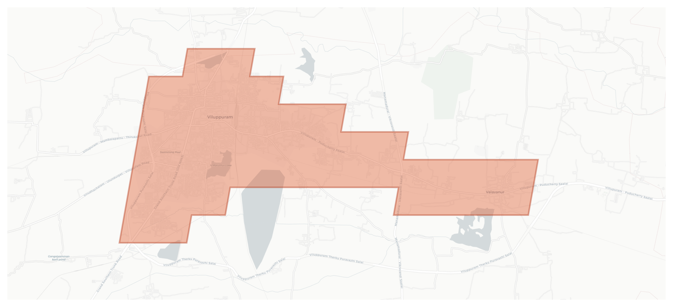 Viluppuram geographic map