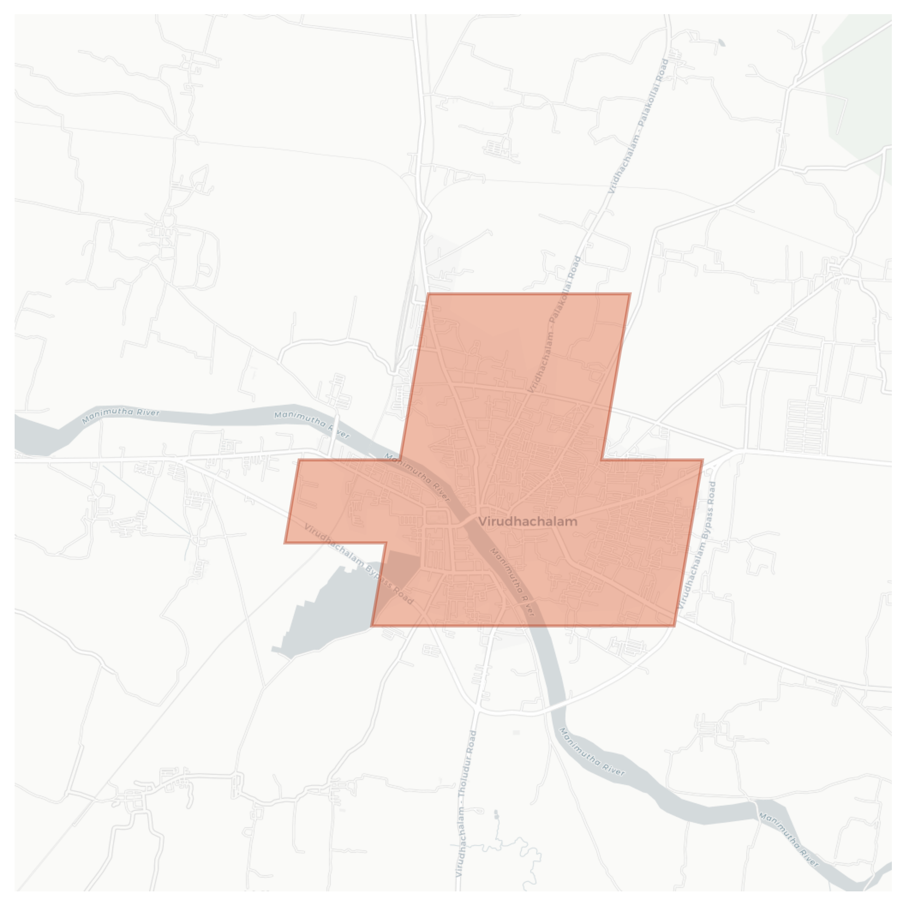 Virudhachalam geographic map