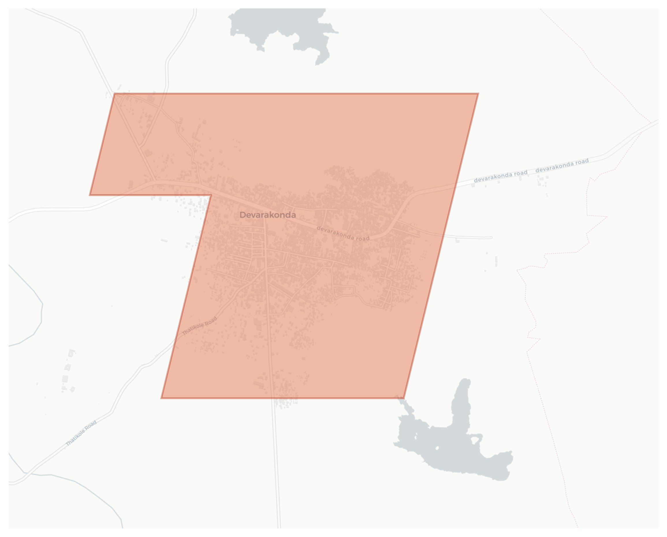 Devarakonda geographic map