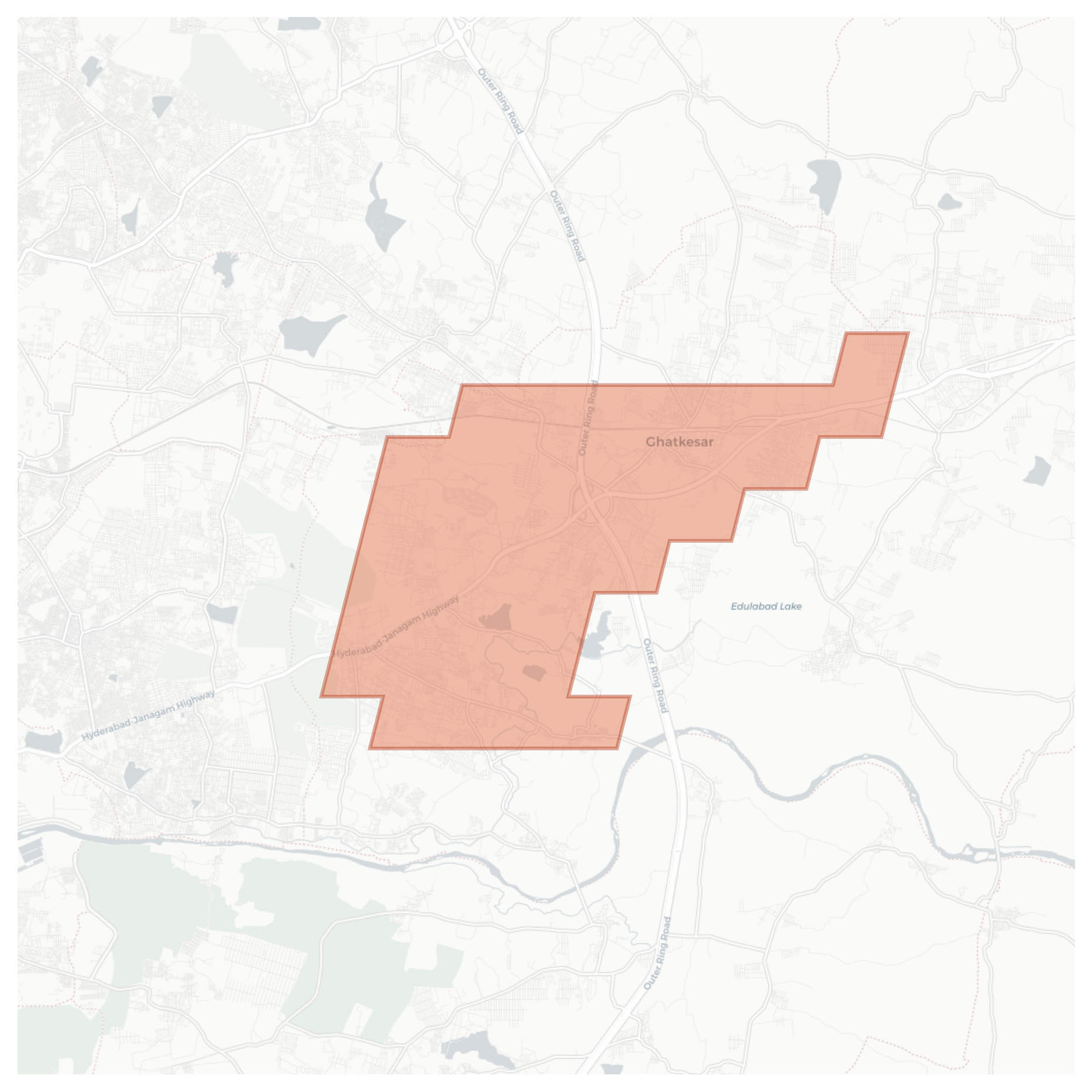 Ghatkesar geographic map