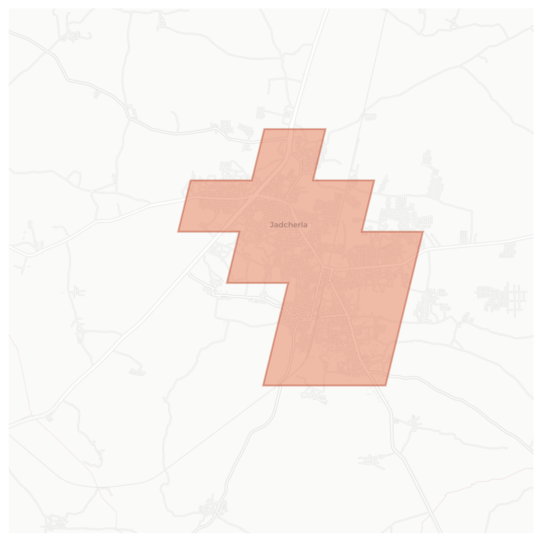 Jadcherla geographic map