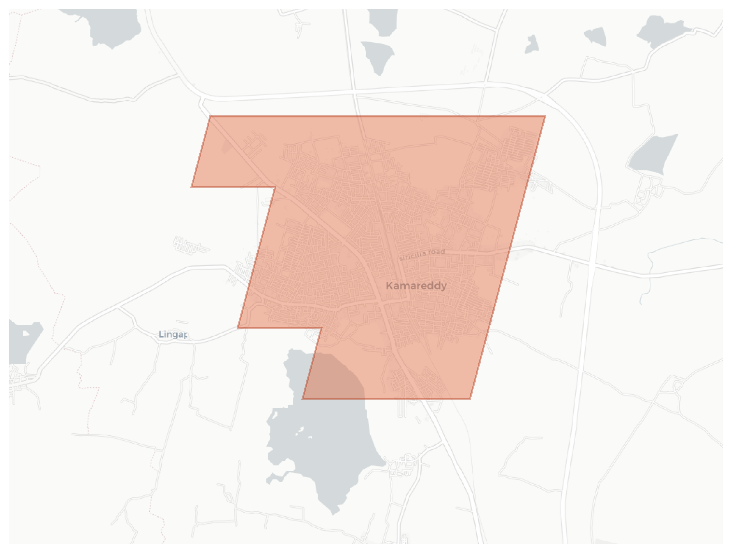 Kamareddy geographic map