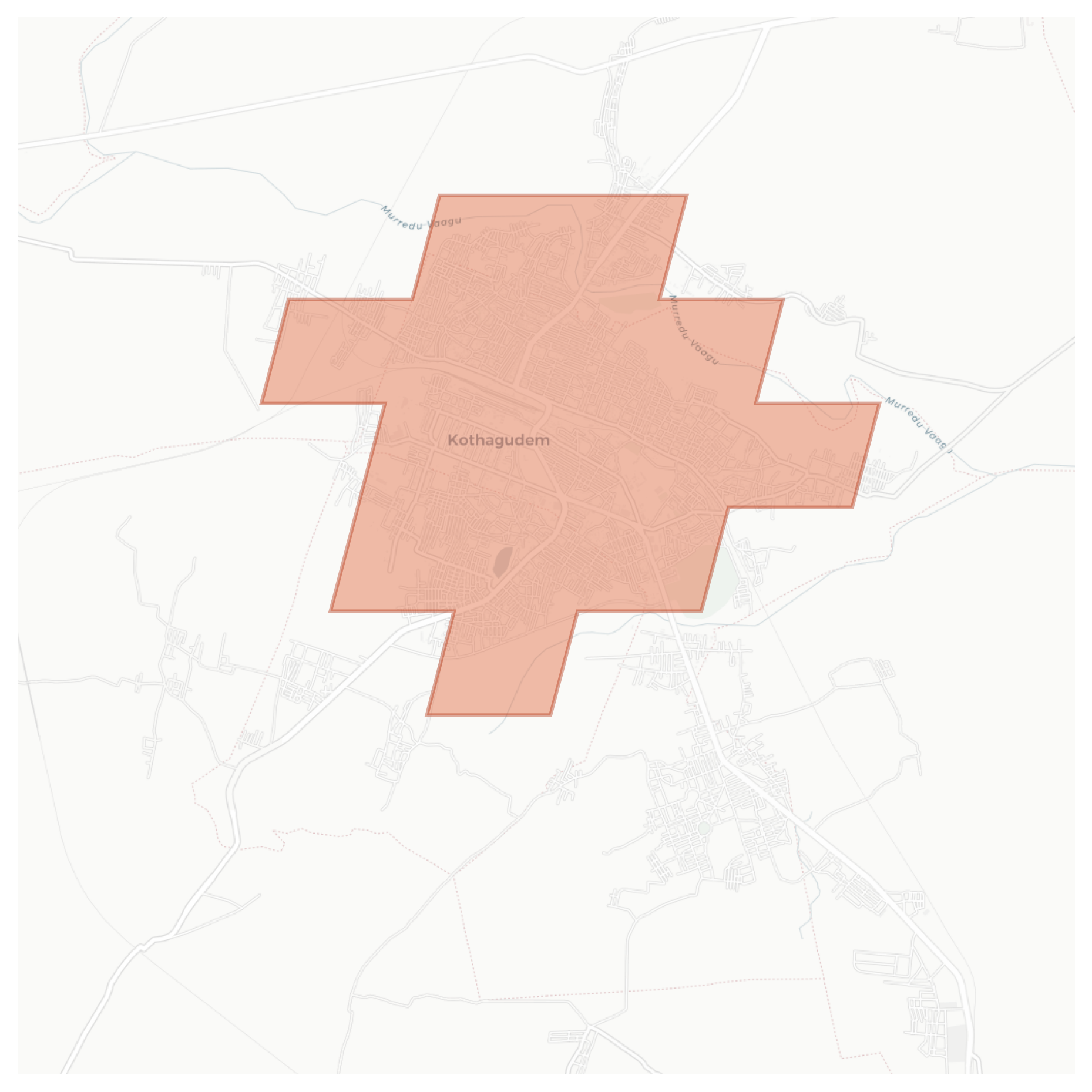 Kothagudem geographic map