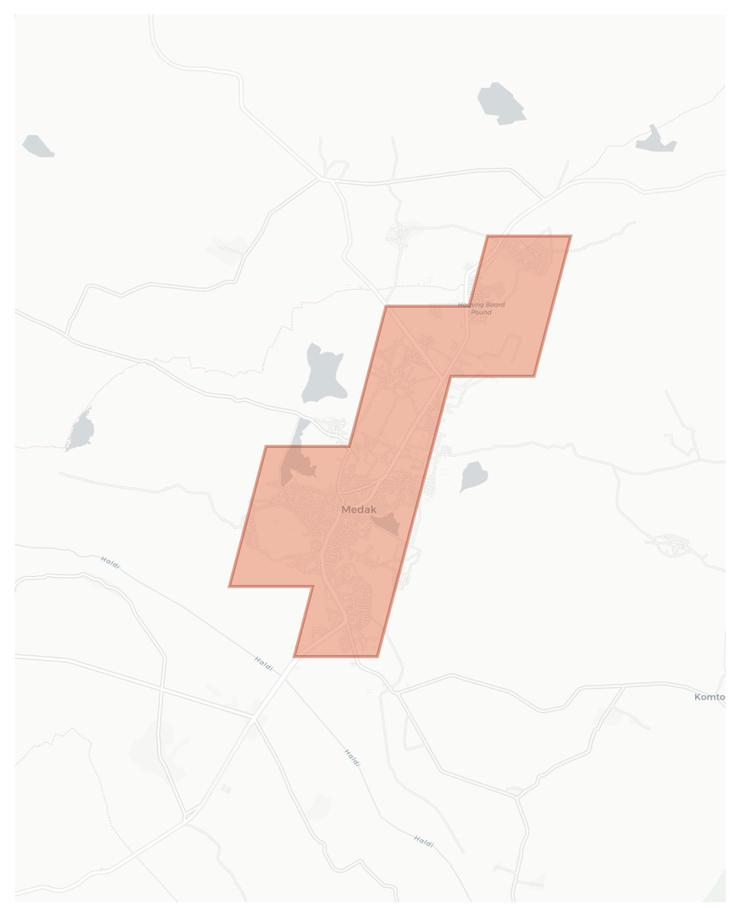 Medak geographic map