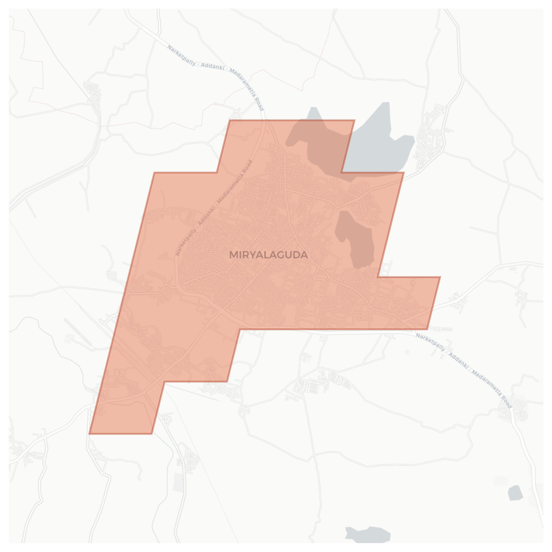Miryalaguda geographic map
