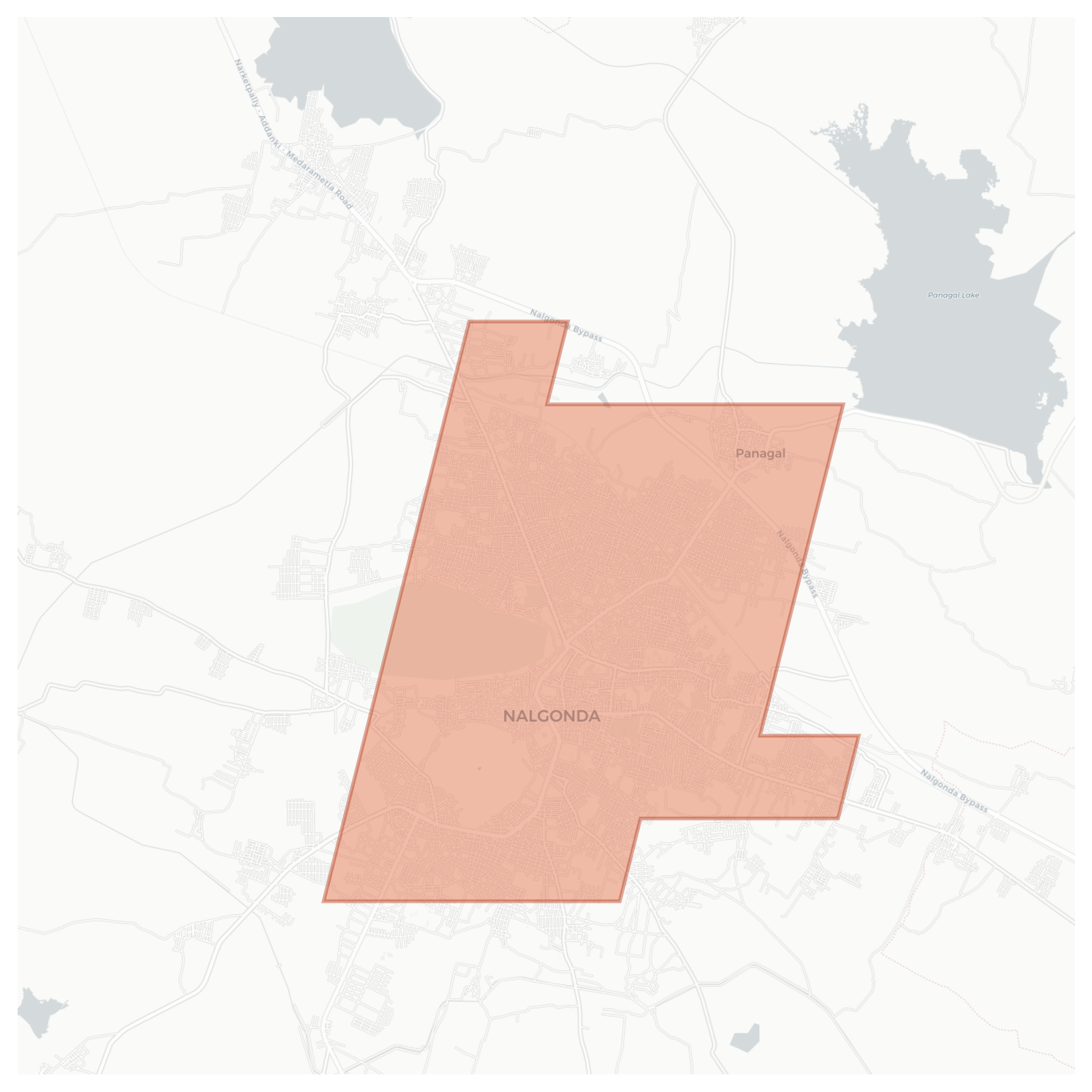 Nalgonda geographic map