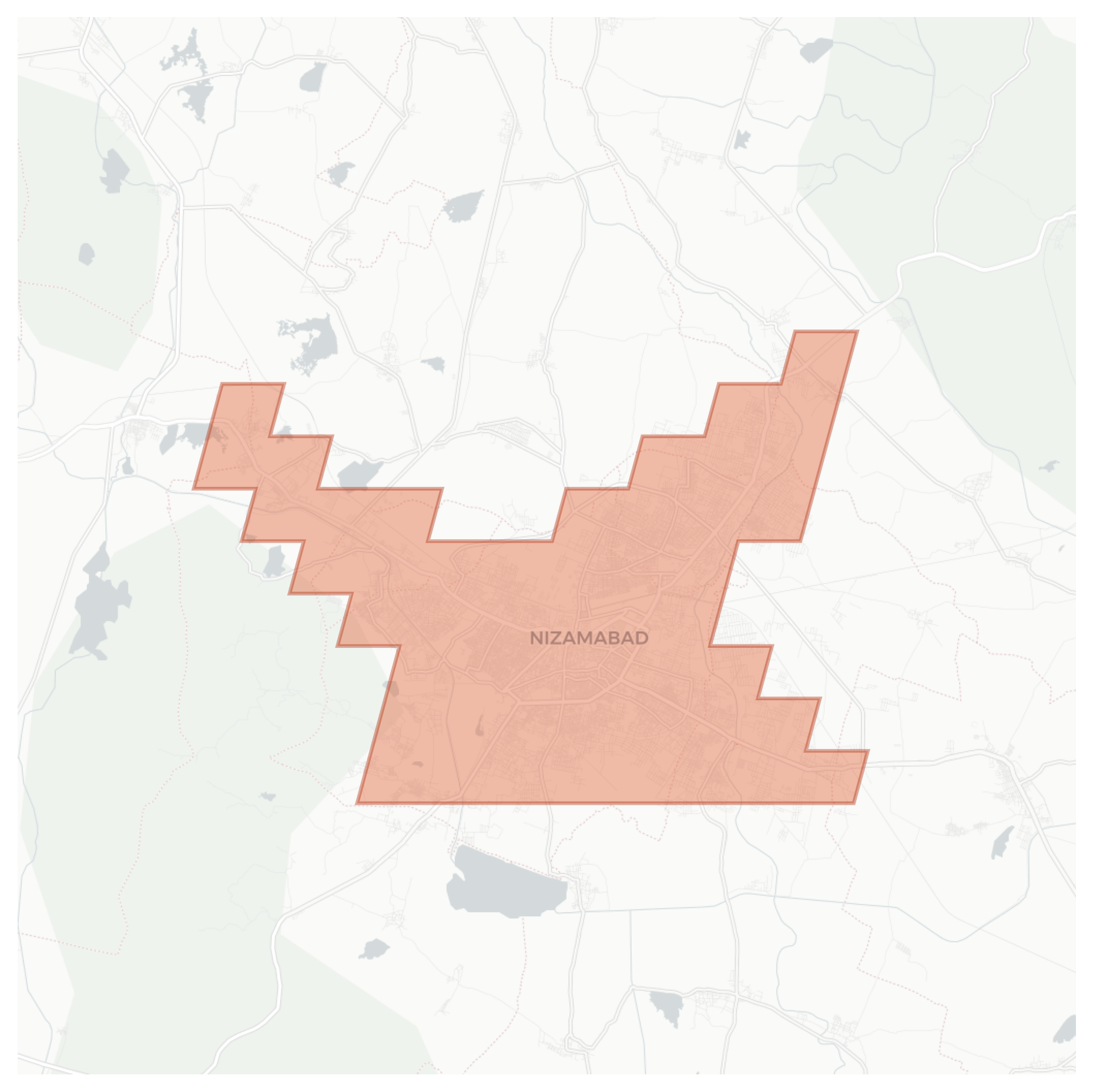Nizamabad geographic map